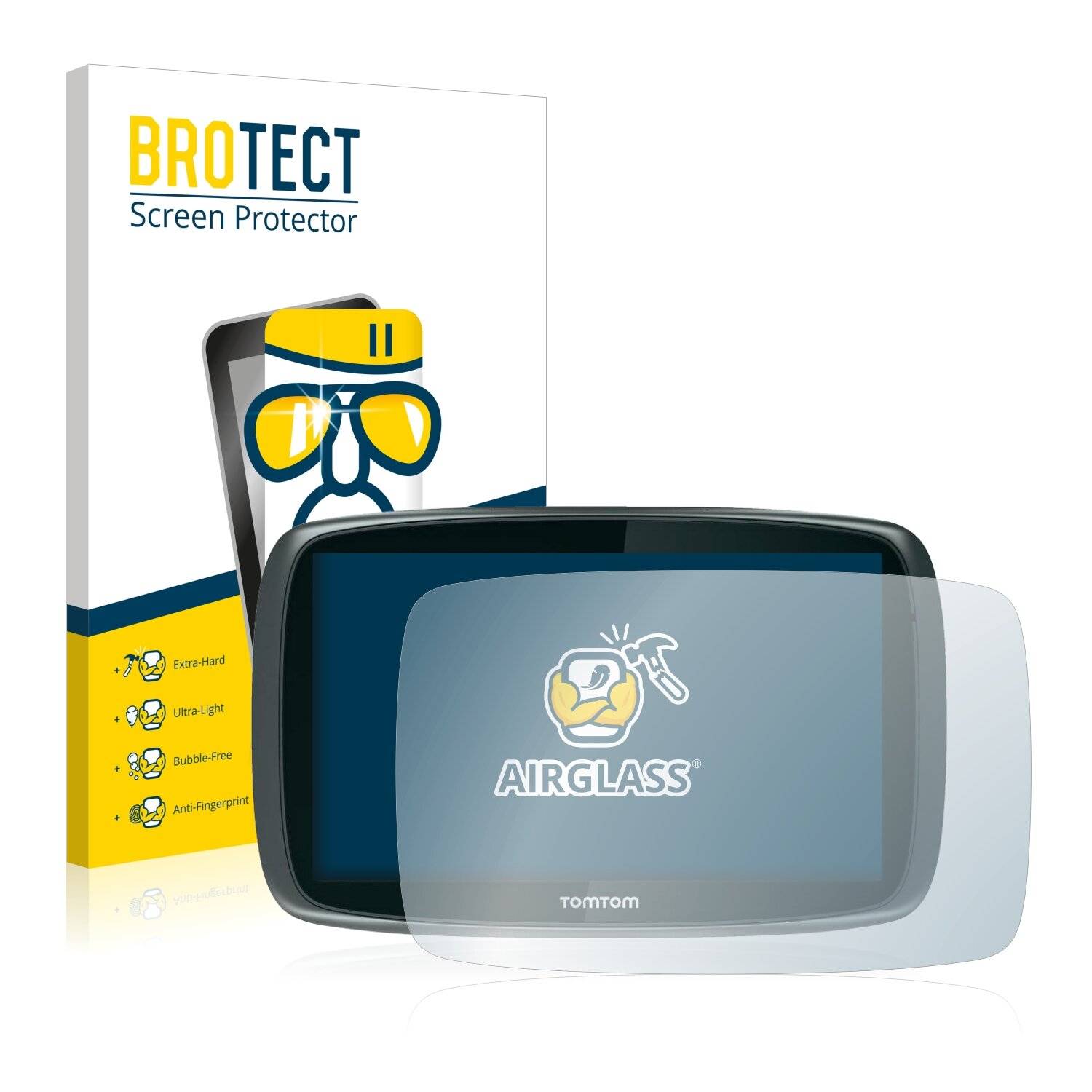 BROTECT AirGlass Schutzglas Folie für TomTom Trucker