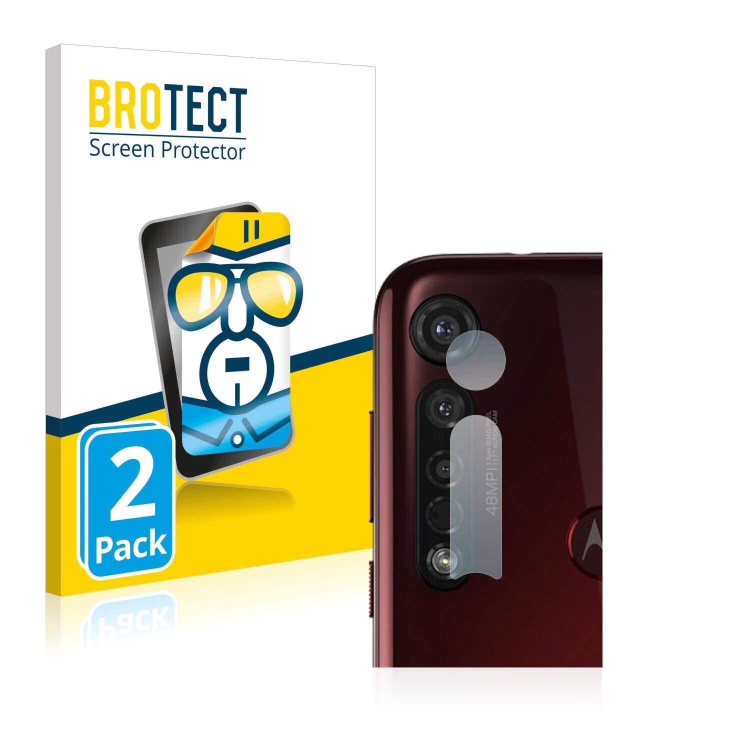 2x BROTECT HD-Clear Displayschutzfolie für Motorola Moto G8 Play (NUR