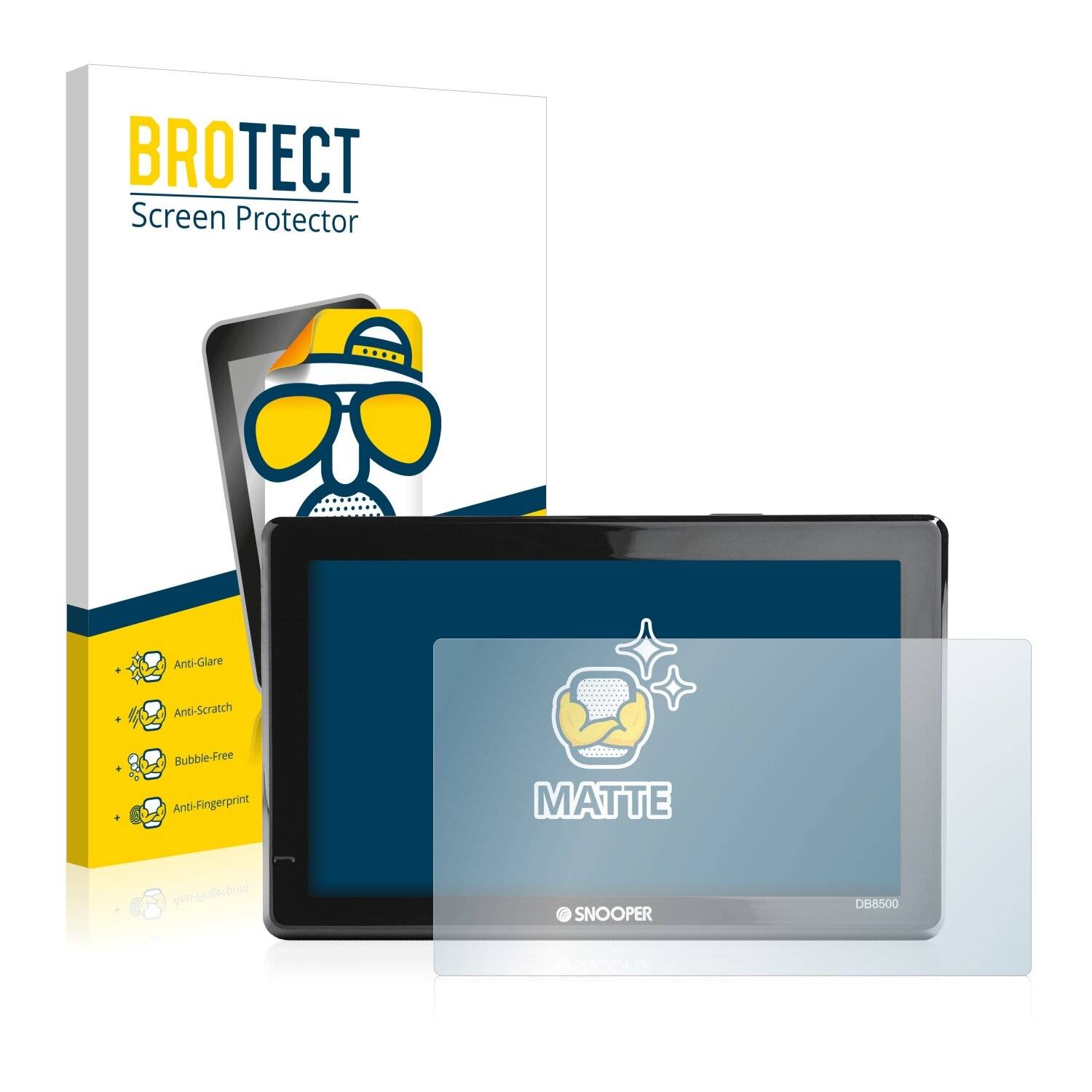 2x BROTECT Matte Displayschutzfolie für Snooper Ventura Pro DB8500 - Entspiegelt,