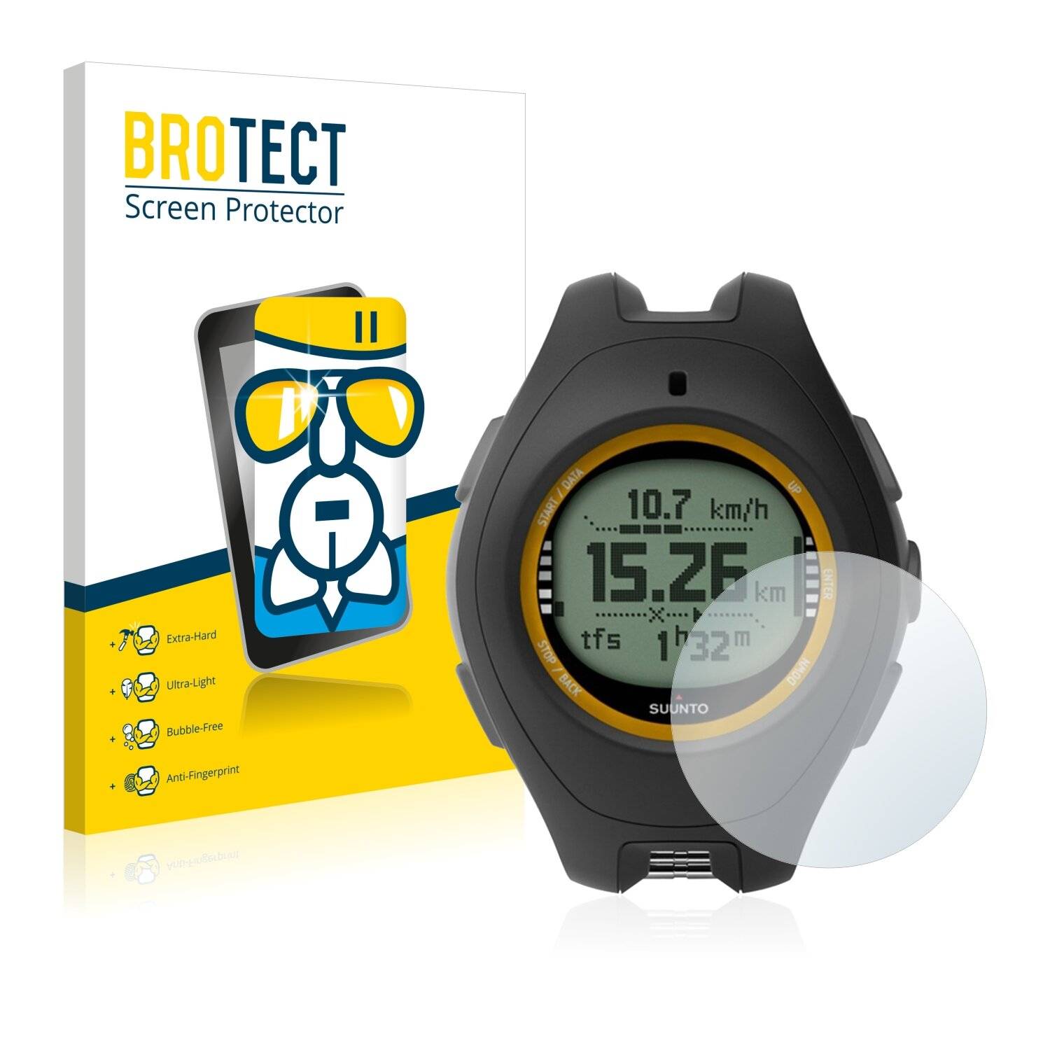 BROTECT AirGlass Schutzglas Folie für Suunto