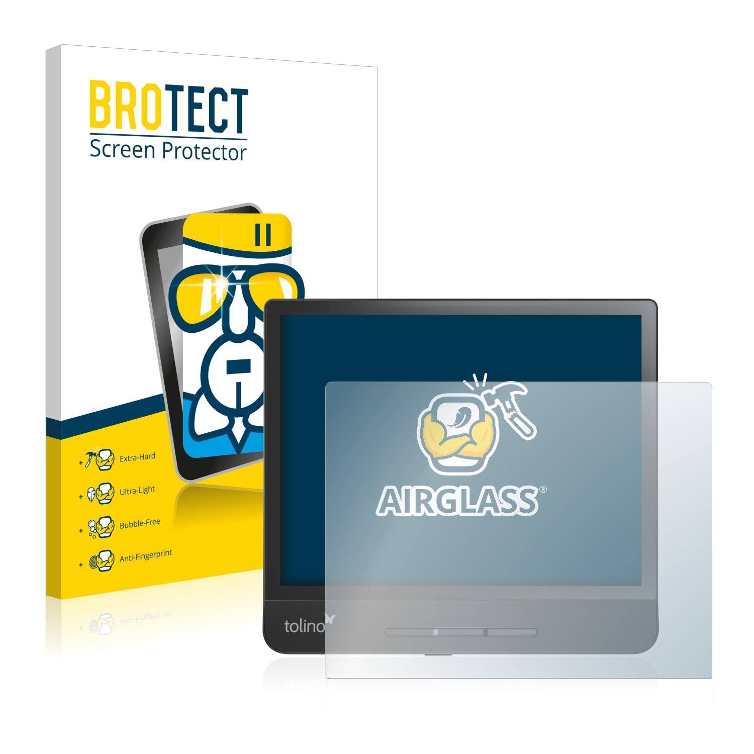 BROTECT AirGlass Schutzglas Folie für Tolino Epos 2 (im