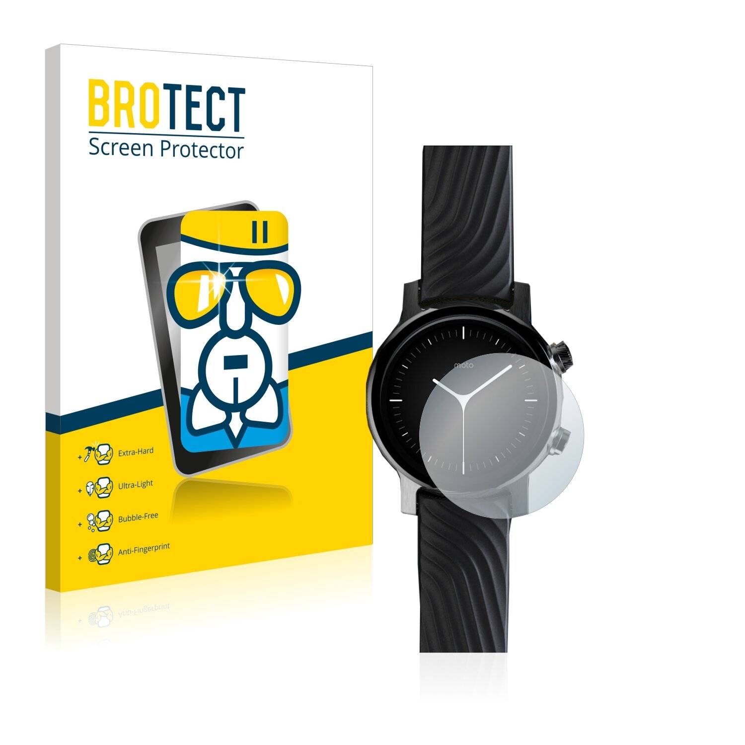 BROTECT AirGlass Schutzglas Folie für Motorola Moto 360 (3.