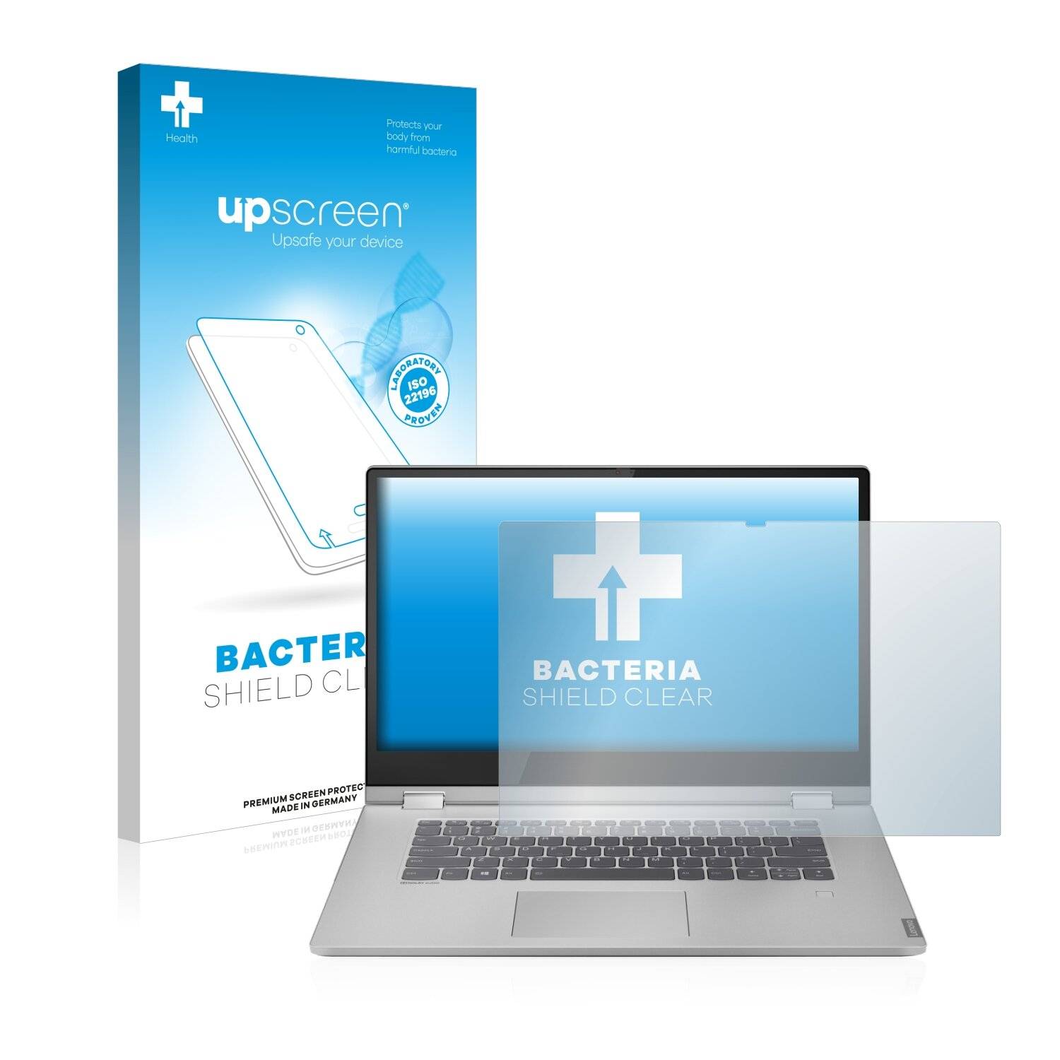upscreen Bacteria Shield Clear Premium Antibakterielle Displayschutzfolie für Lenovo IdeaPad