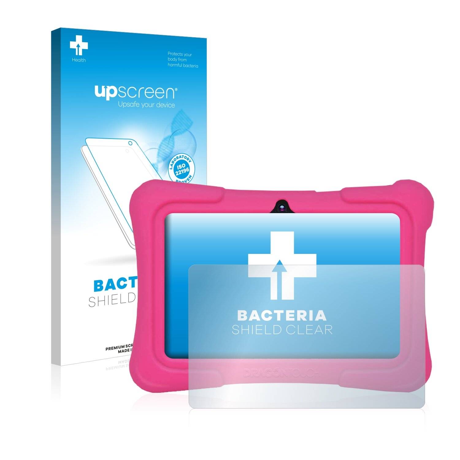 upscreen Bacteria Shield Clear Premium Antibakterielle Displayschutzfolie für Dragon Touch
