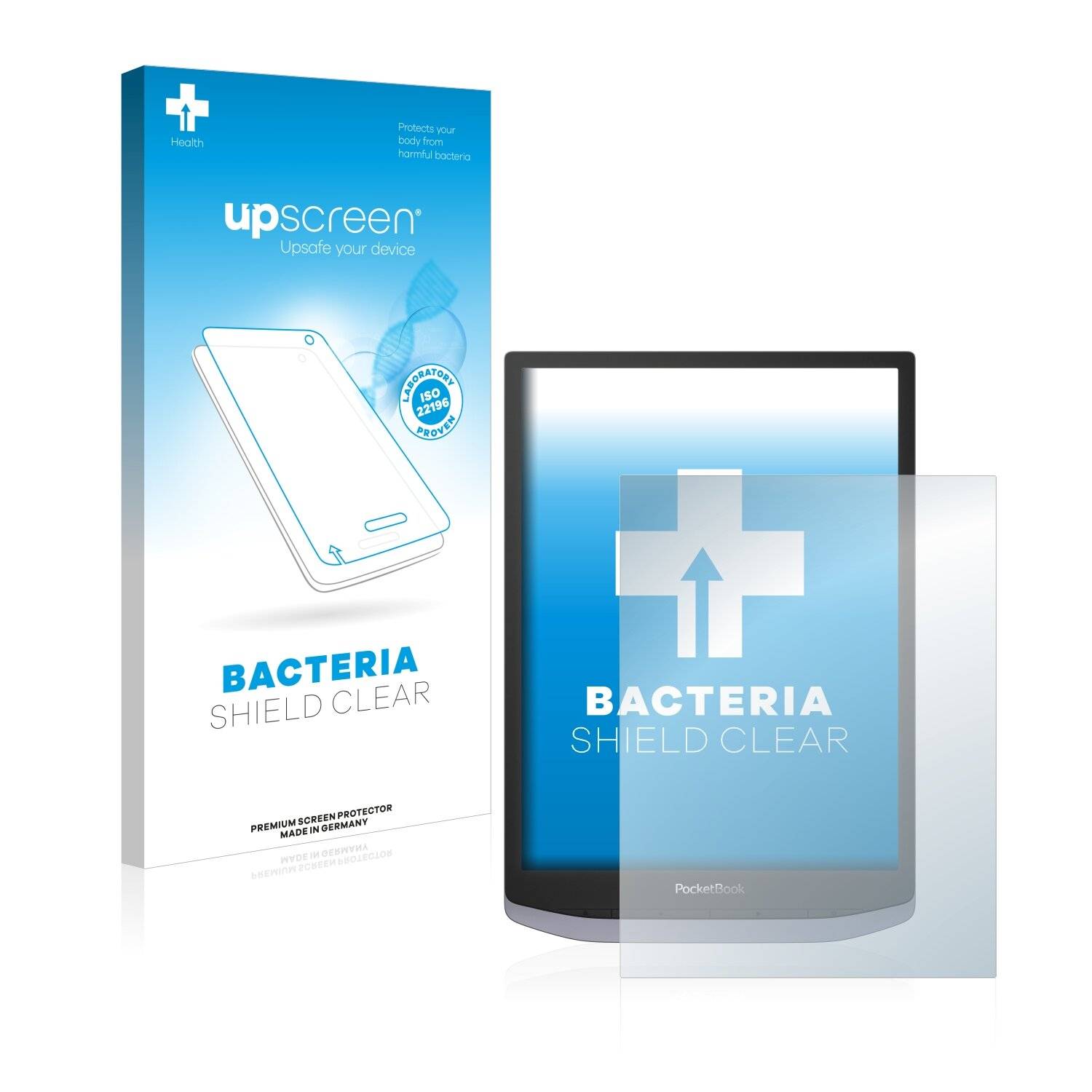 upscreen Bacteria Shield Clear Premium Antibakterielle Displayschutzfolie für PocketBook