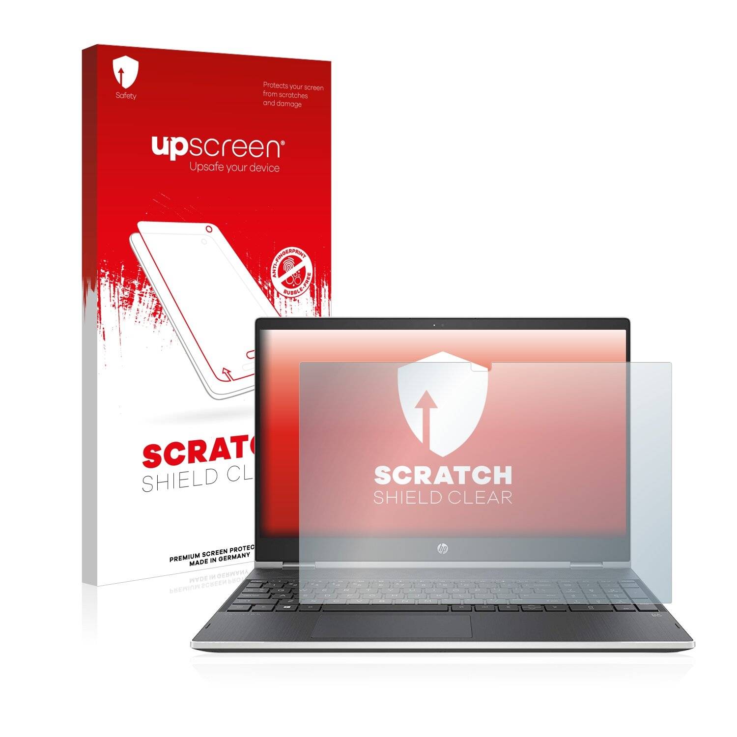 upscreen Scratch Shield Clear Premium Displayschutzfolie für HP Pavilion Convertible x360