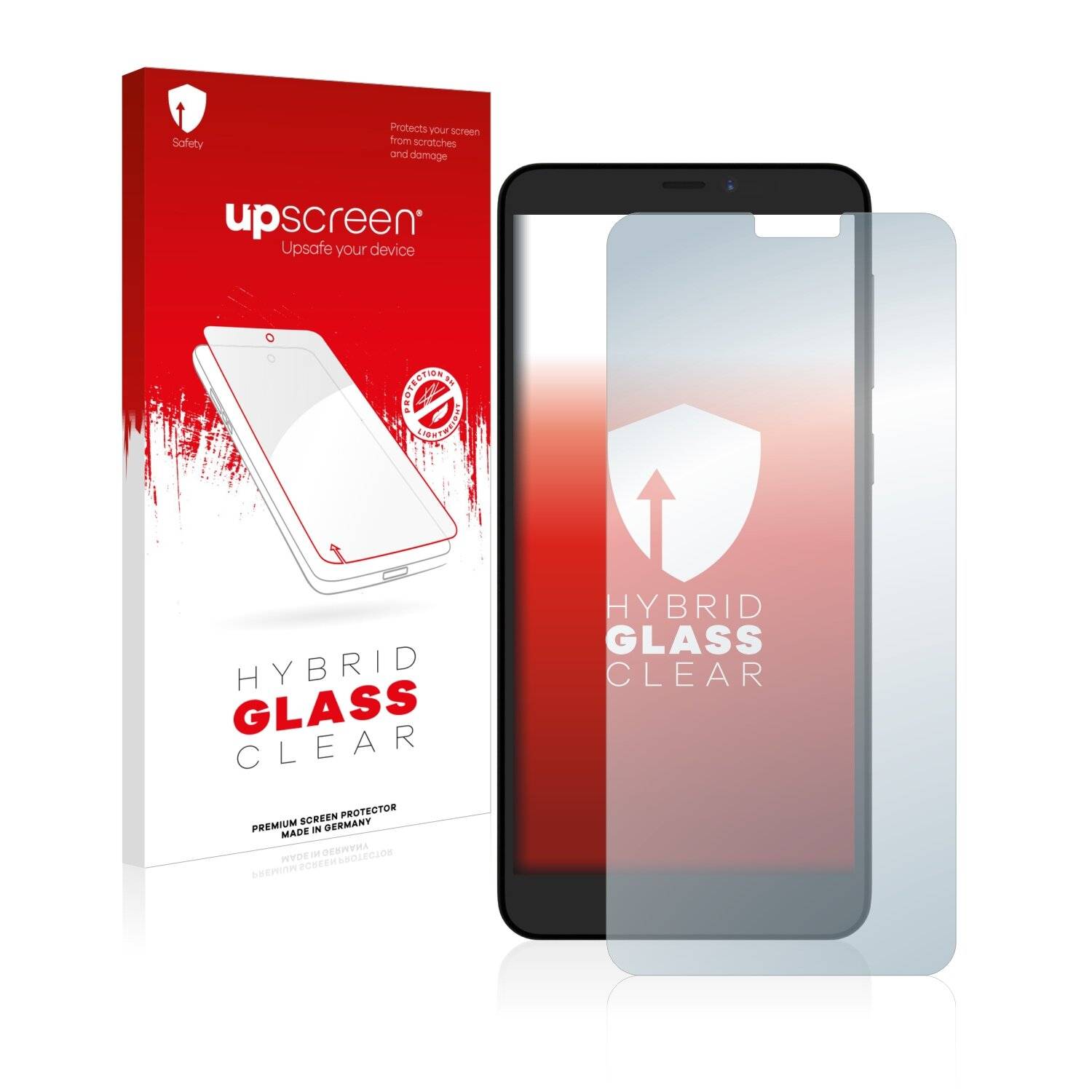upscreen Hybrid Glass Clear Premium Schutzglas Folie für ZTE Blade