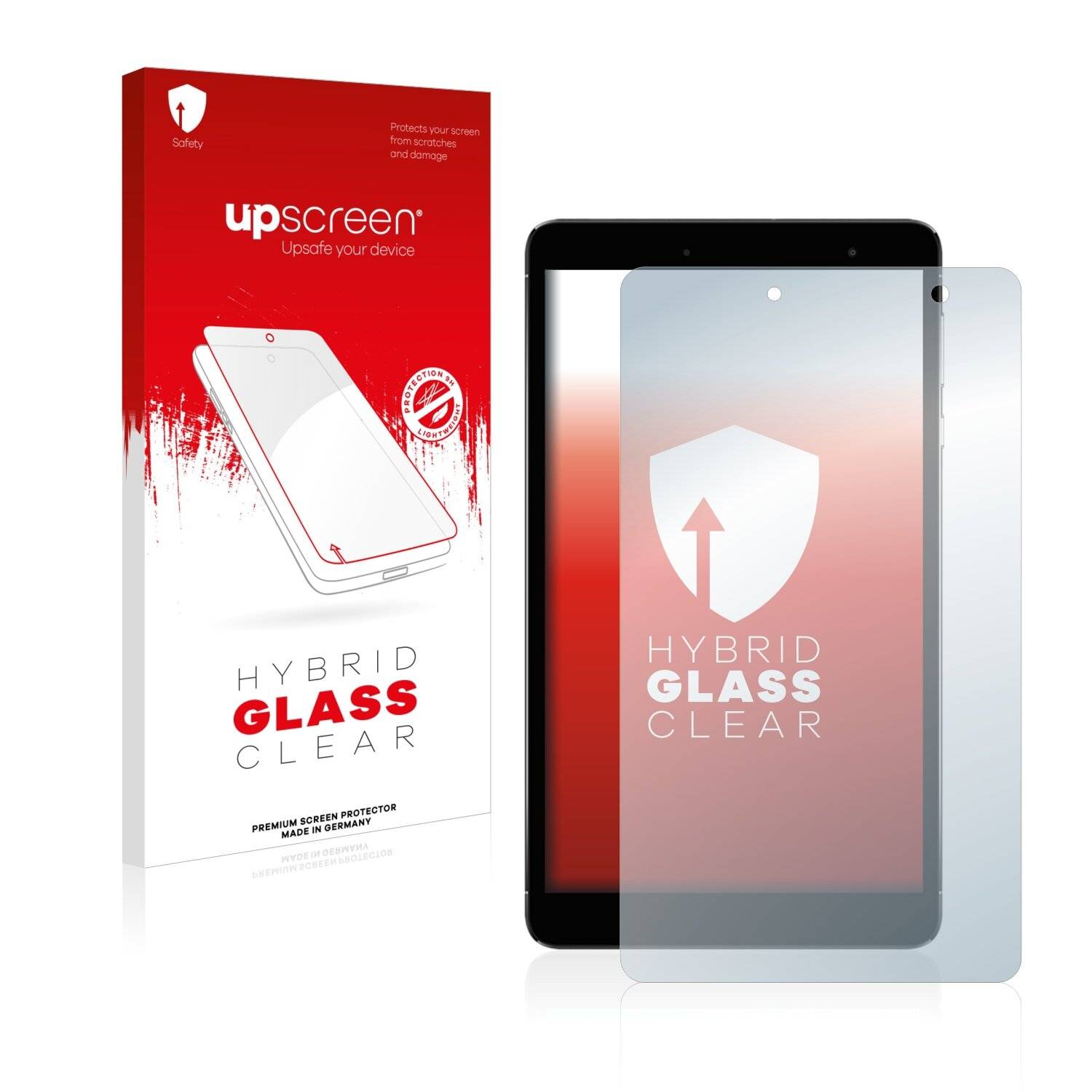 upscreen Hybrid Glass Clear Premium Schutzglas Folie für Chuwi Hi8