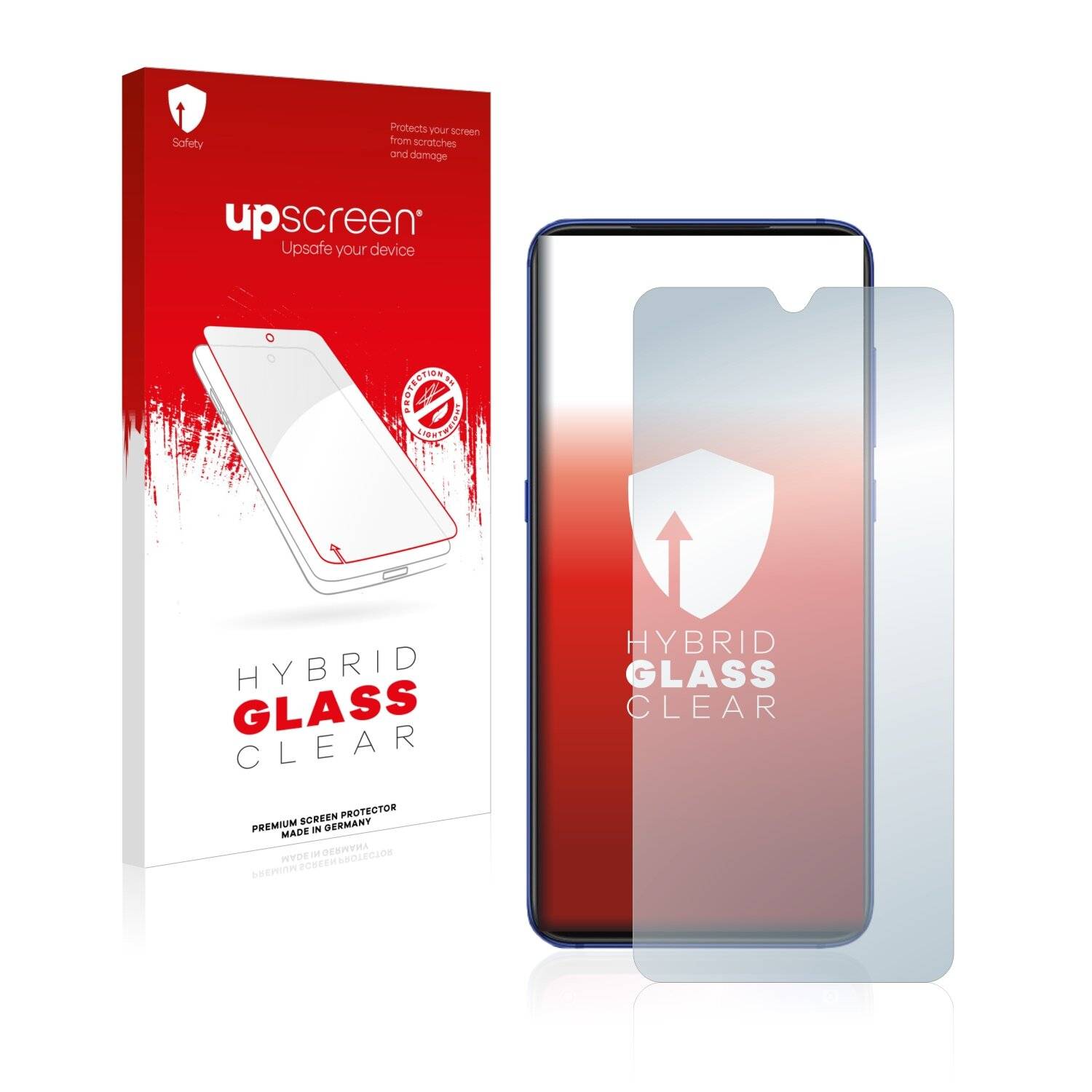 upscreen Hybrid Glass Clear Premium Schutzglas Folie für Xiaomi Mi 9