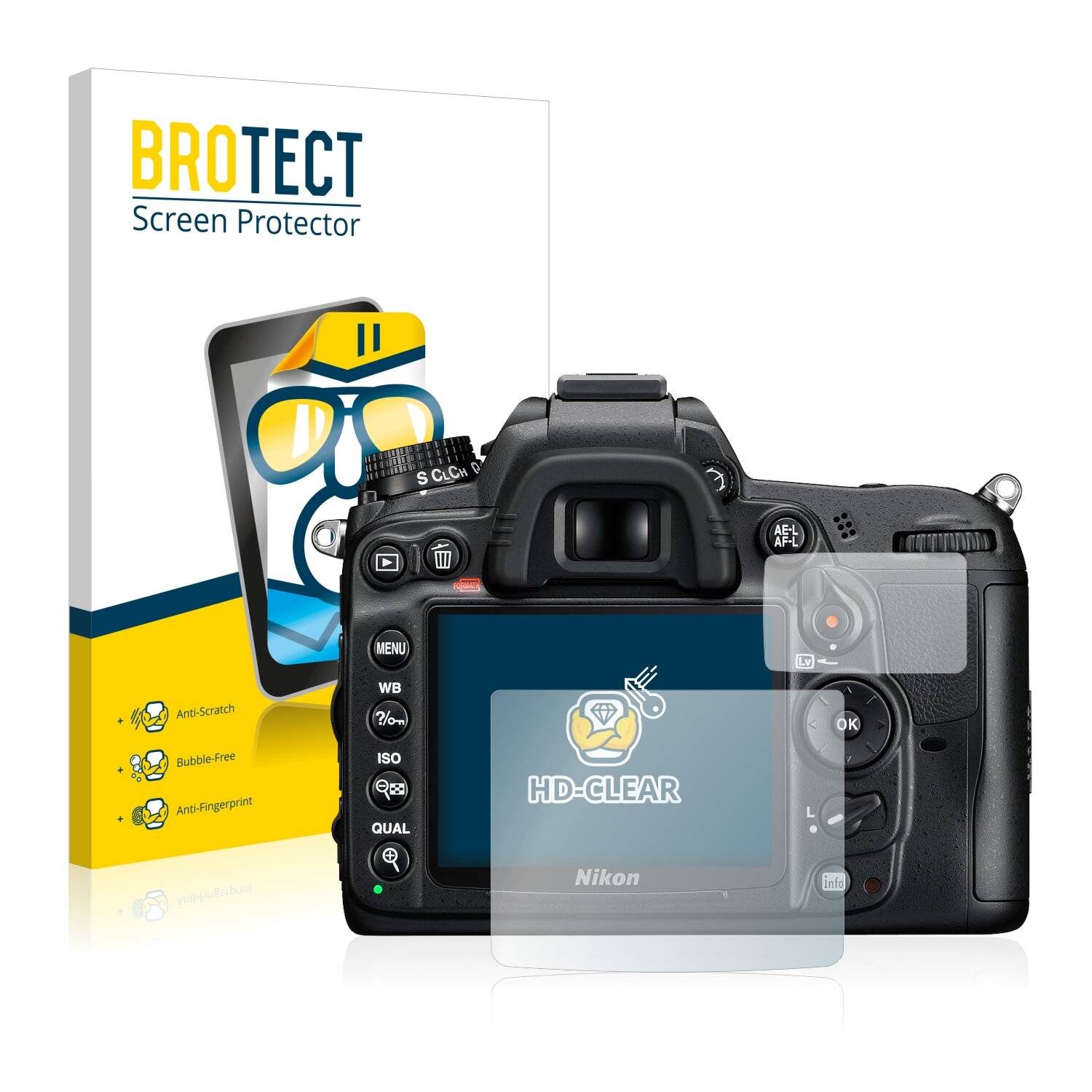2x BROTECT HD-Clear Displayschutzfolie für Nikon