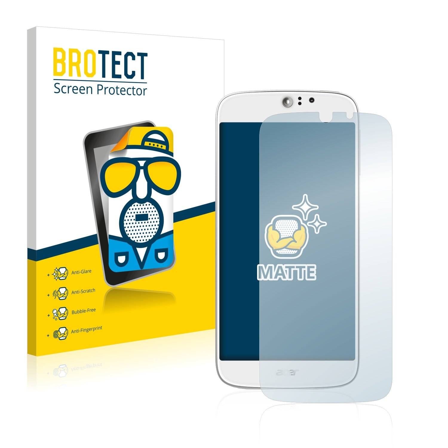 2x BROTECT Matte Displayschutzfolie für Acer Liquid Jade S - Entspiegelt,