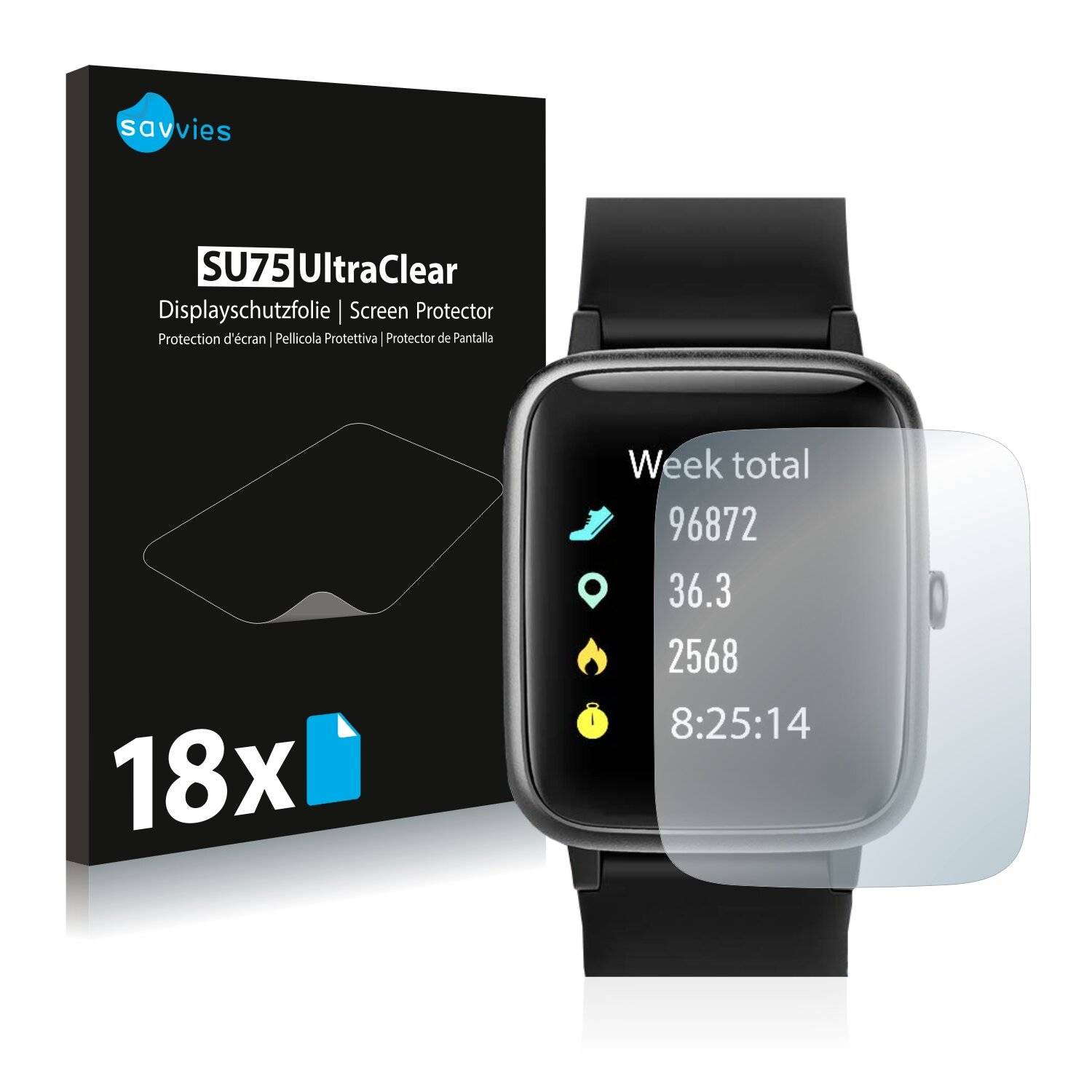 18x Savvies SU75 Displayschutzfolie für Vigorun