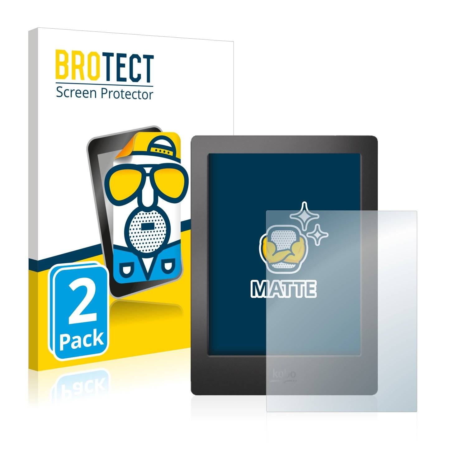 2x BROTECT Matte Displayschutzfolie für Kobo Aura H2O - Entspiegelt,