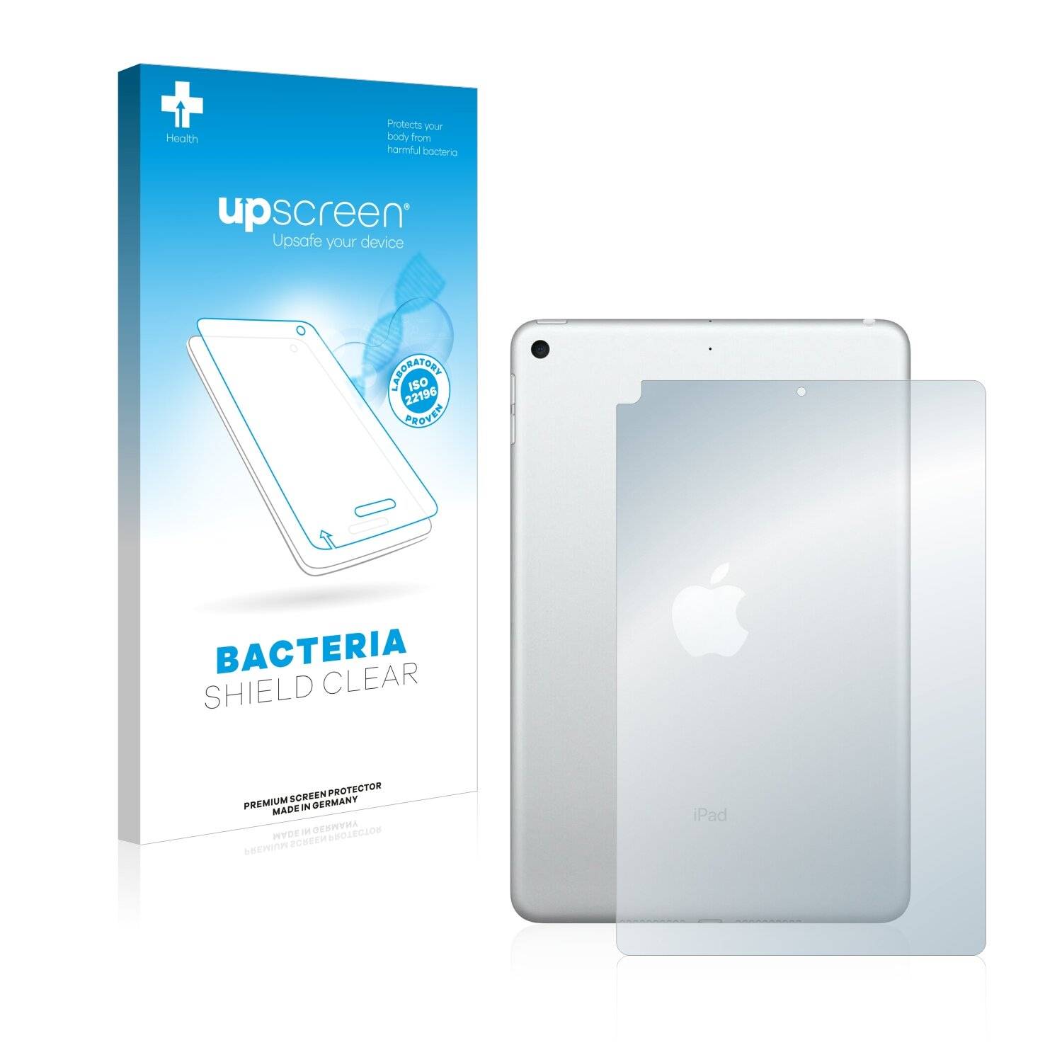 upscreen Bacteria Shield Clear Premium Antibakterielle Displayschutzfolie für Apple iPad