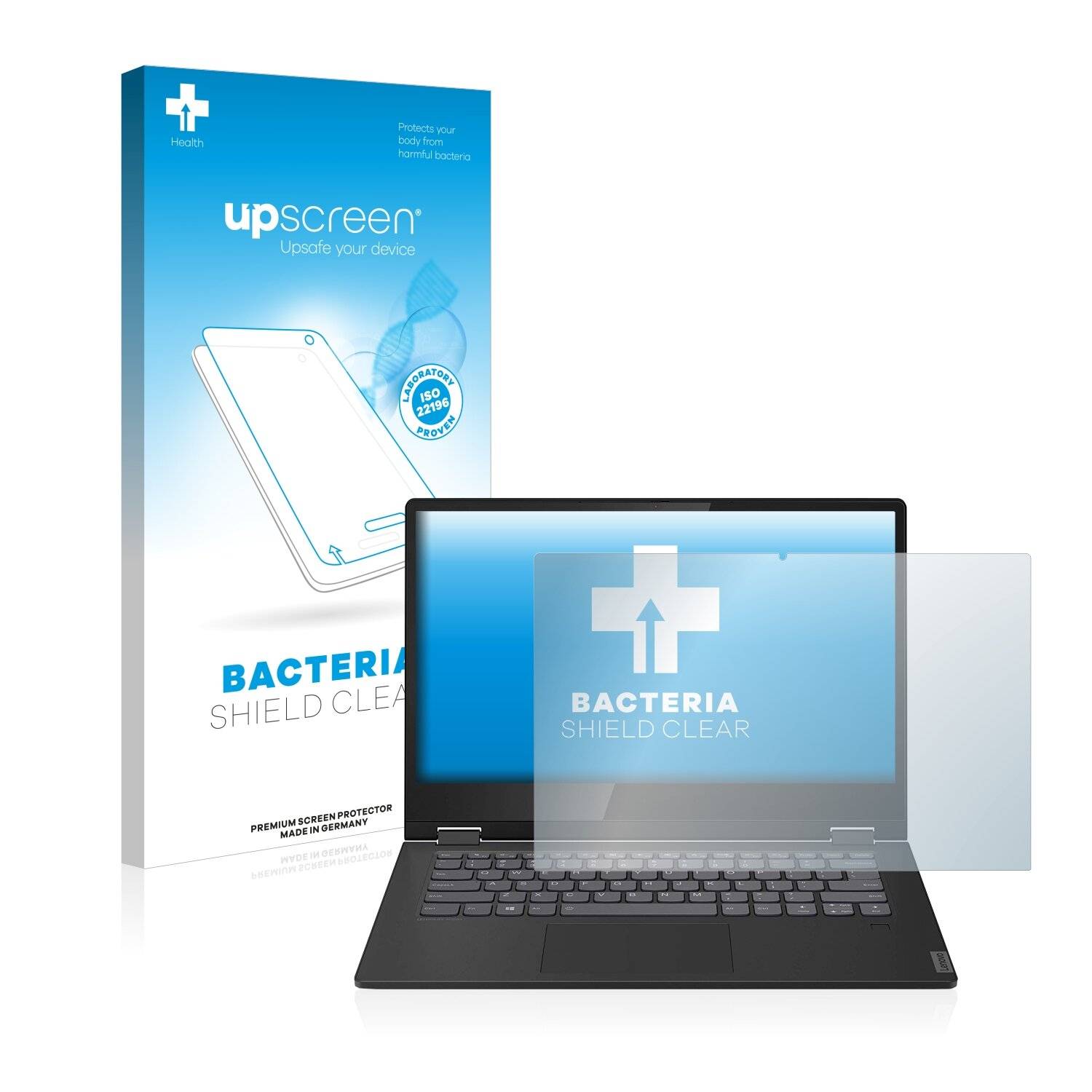 upscreen Bacteria Shield Clear Premium Antibakterielle Displayschutzfolie für Lenovo IdeaPad