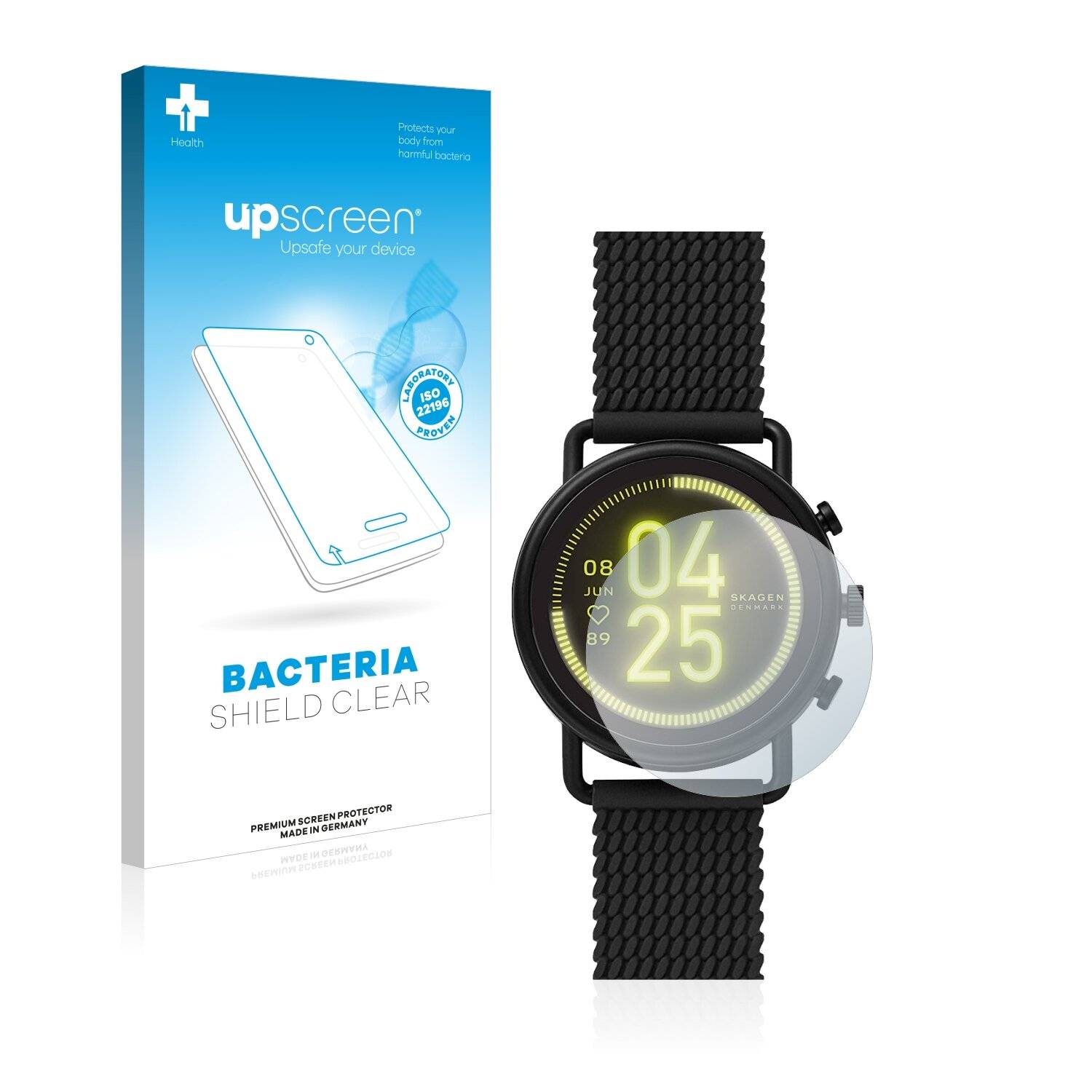 upscreen Bacteria Shield Clear Premium Antibakterielle Displayschutzfolie für Skagen