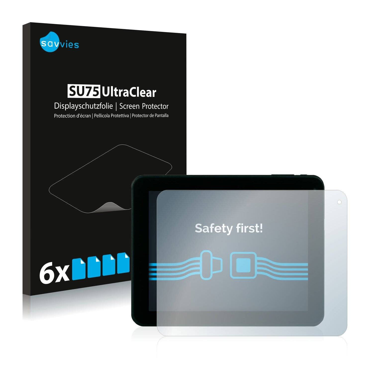 6x Savvies SU75 Displayschutzfolie für Xoro TelePAD