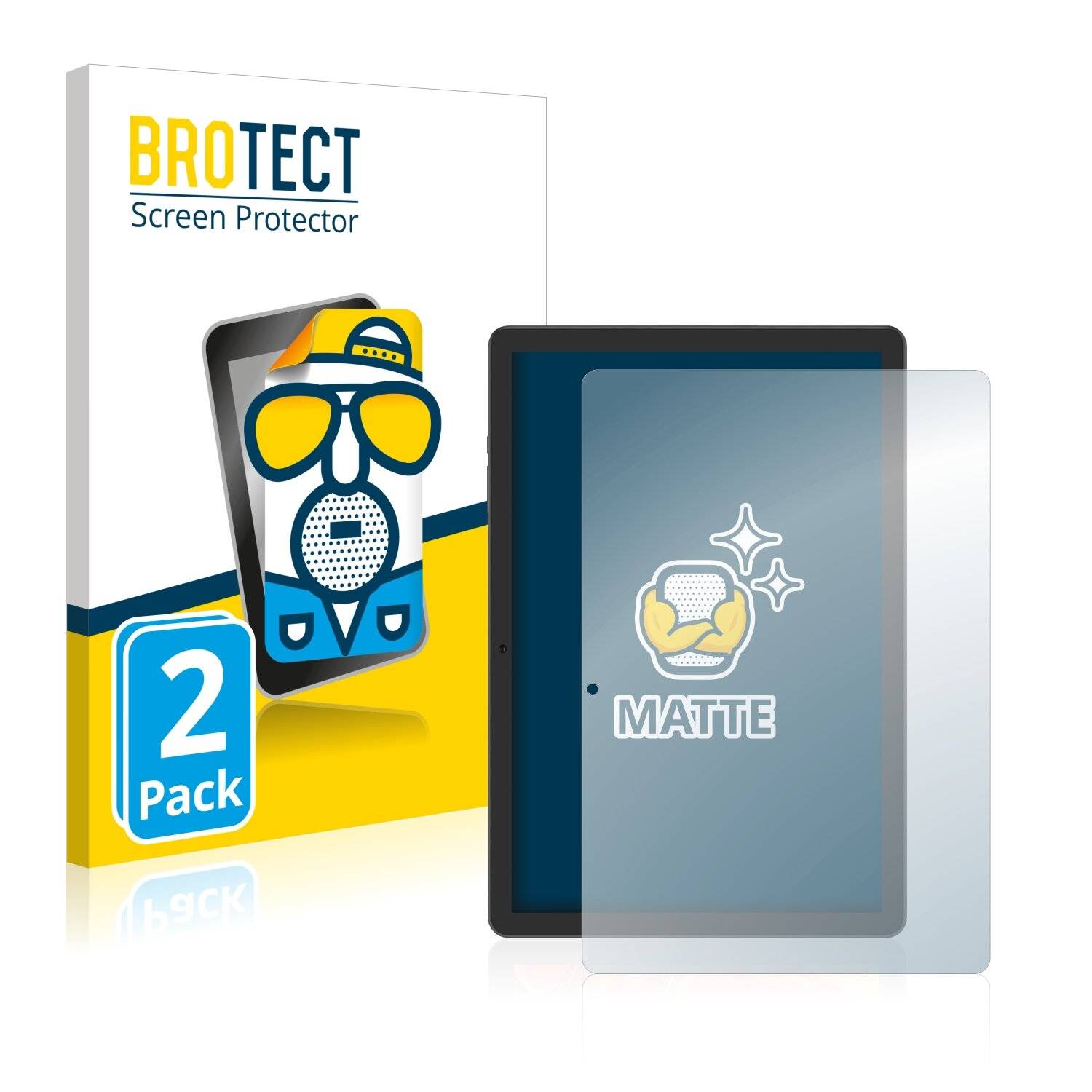 2x BROTECT Matte Displayschutzfolie für Vankyo MatrixPad Z4 - Entspiegelt,