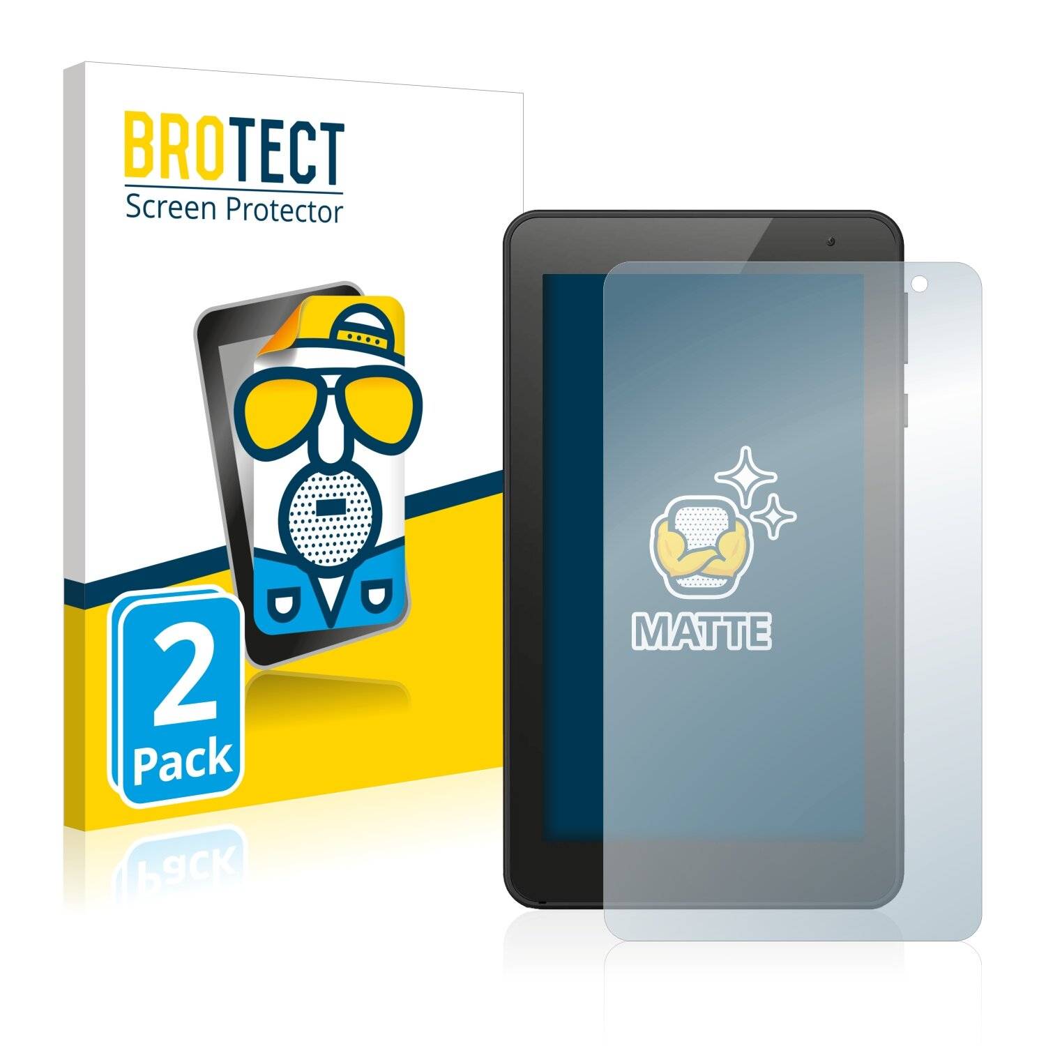 2x BROTECT Matte Displayschutzfolie für Vankyo MatrixPad Z1 - Entspiegelt,
