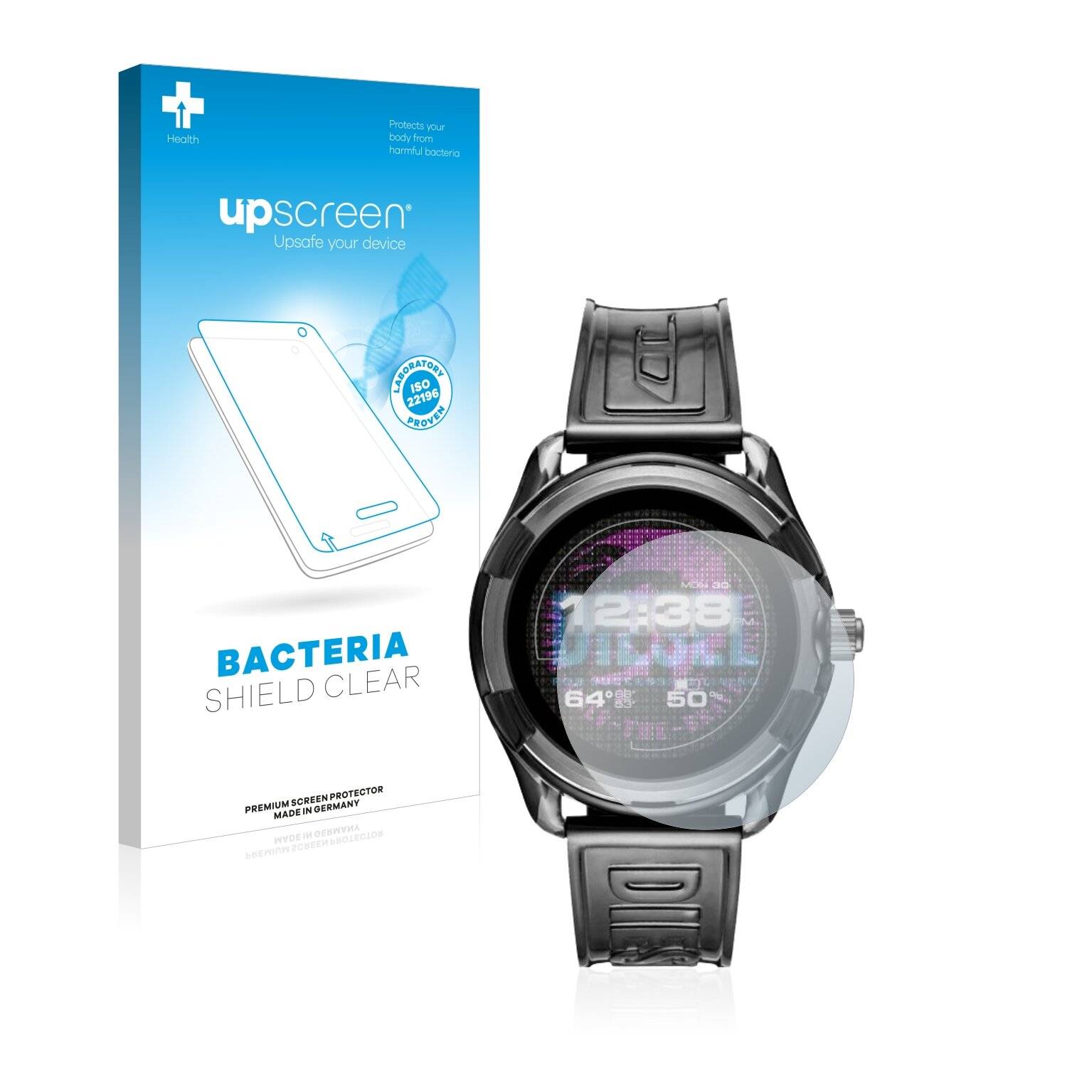 upscreen Bacteria Shield Clear Premium Antibakterielle Displayschutzfolie für Diesel On