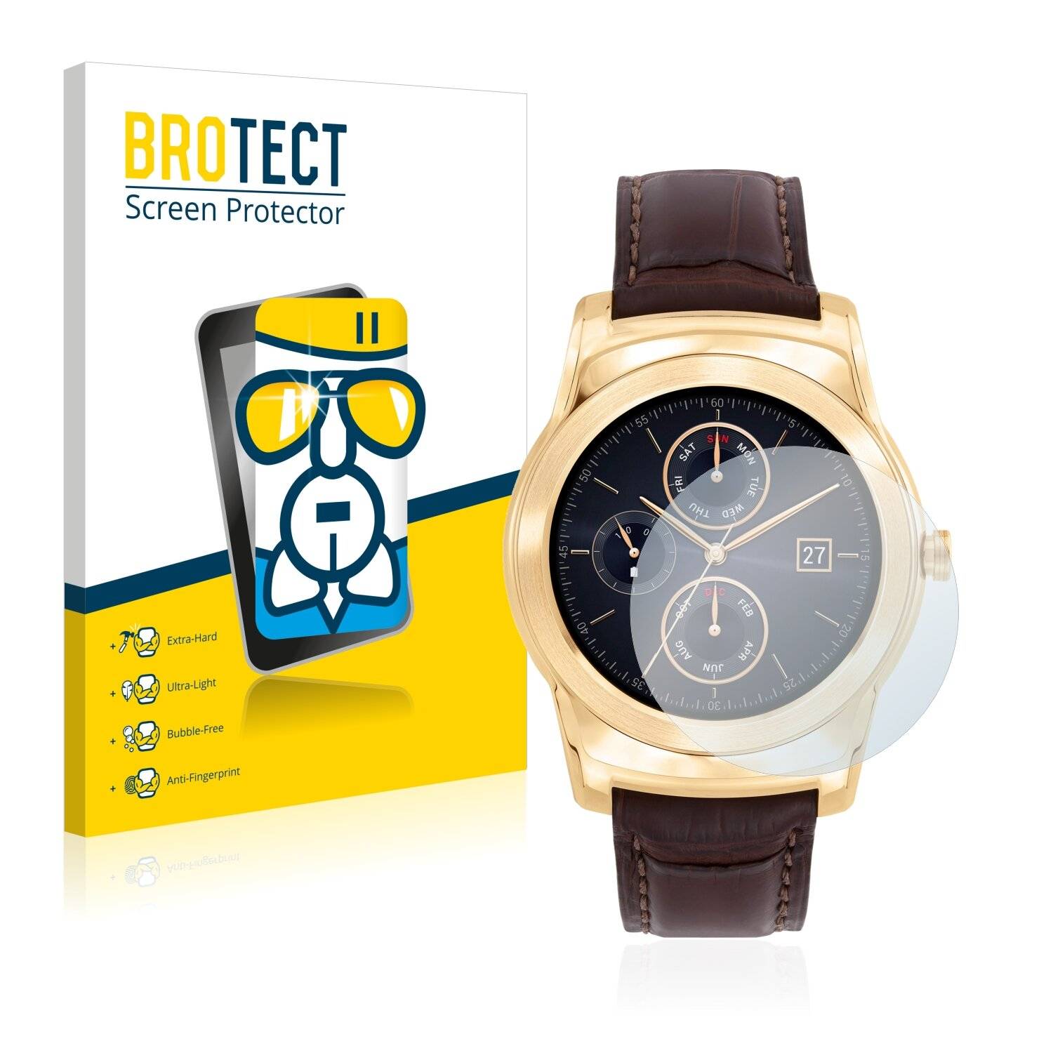 BROTECT AirGlass Schutzglas Folie für LG Watch Urbane