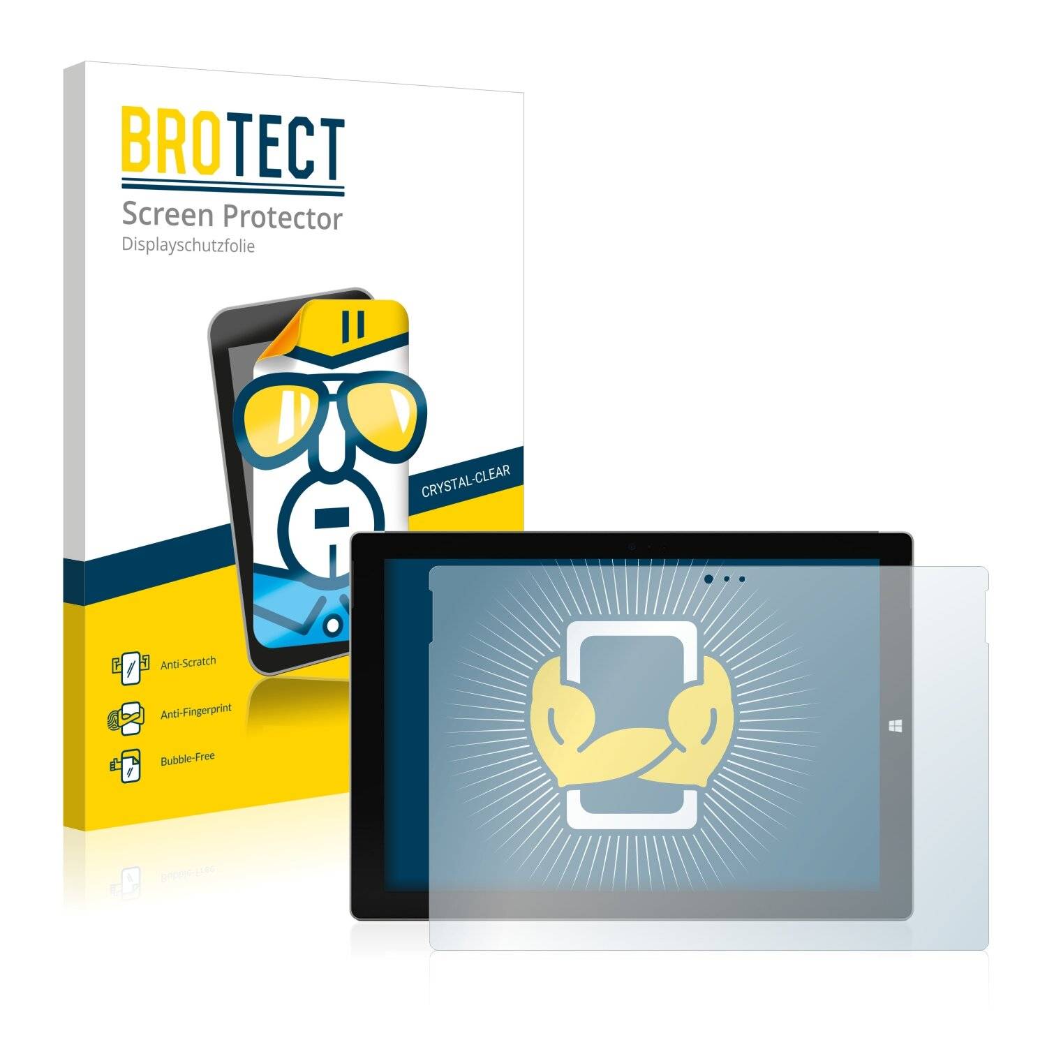 2x BROTECT HD-Clear Displayschutzfolie für Microsoft Surface Pro