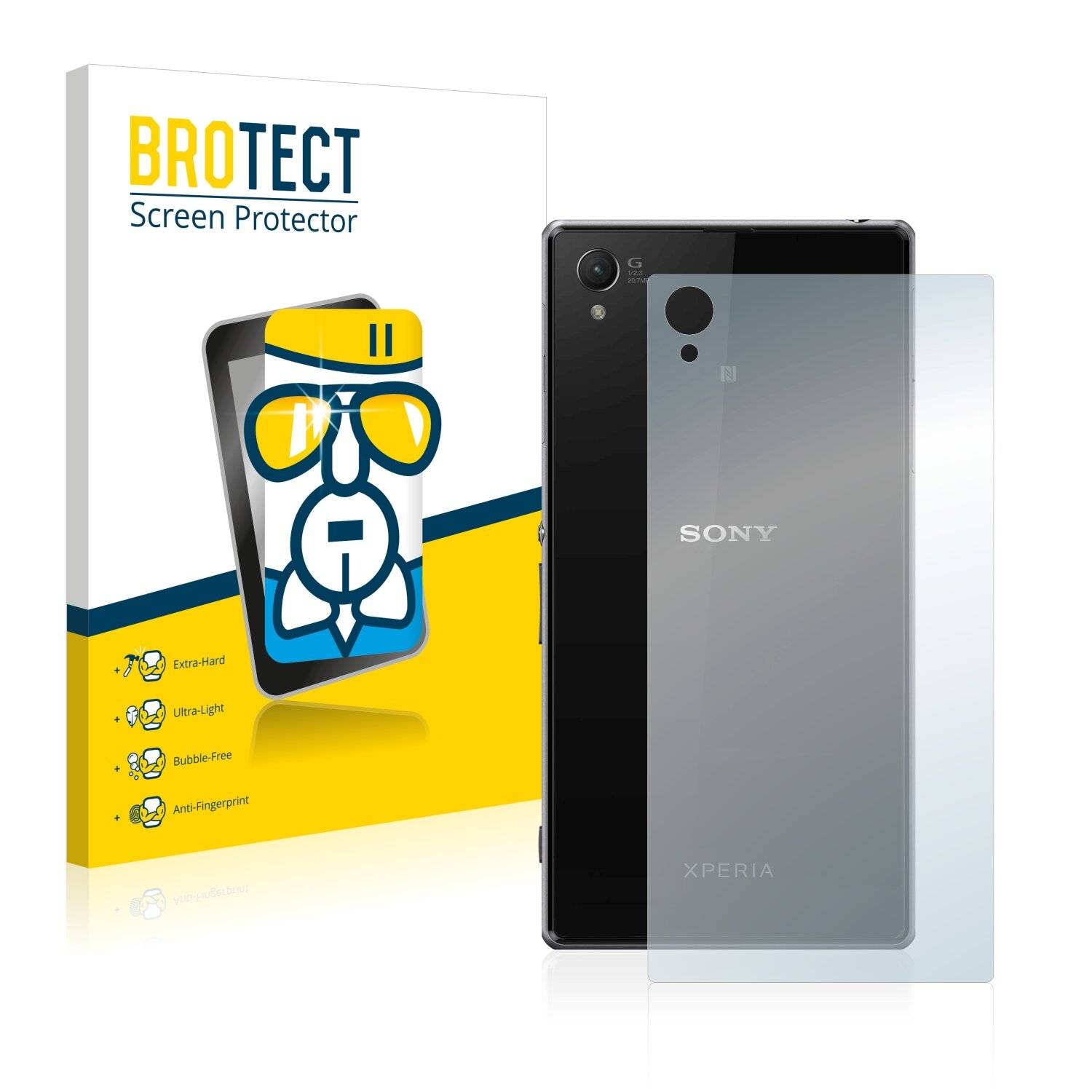 BROTECT AirGlass Schutzglas Folie für Sony Xperia Z1 L39H