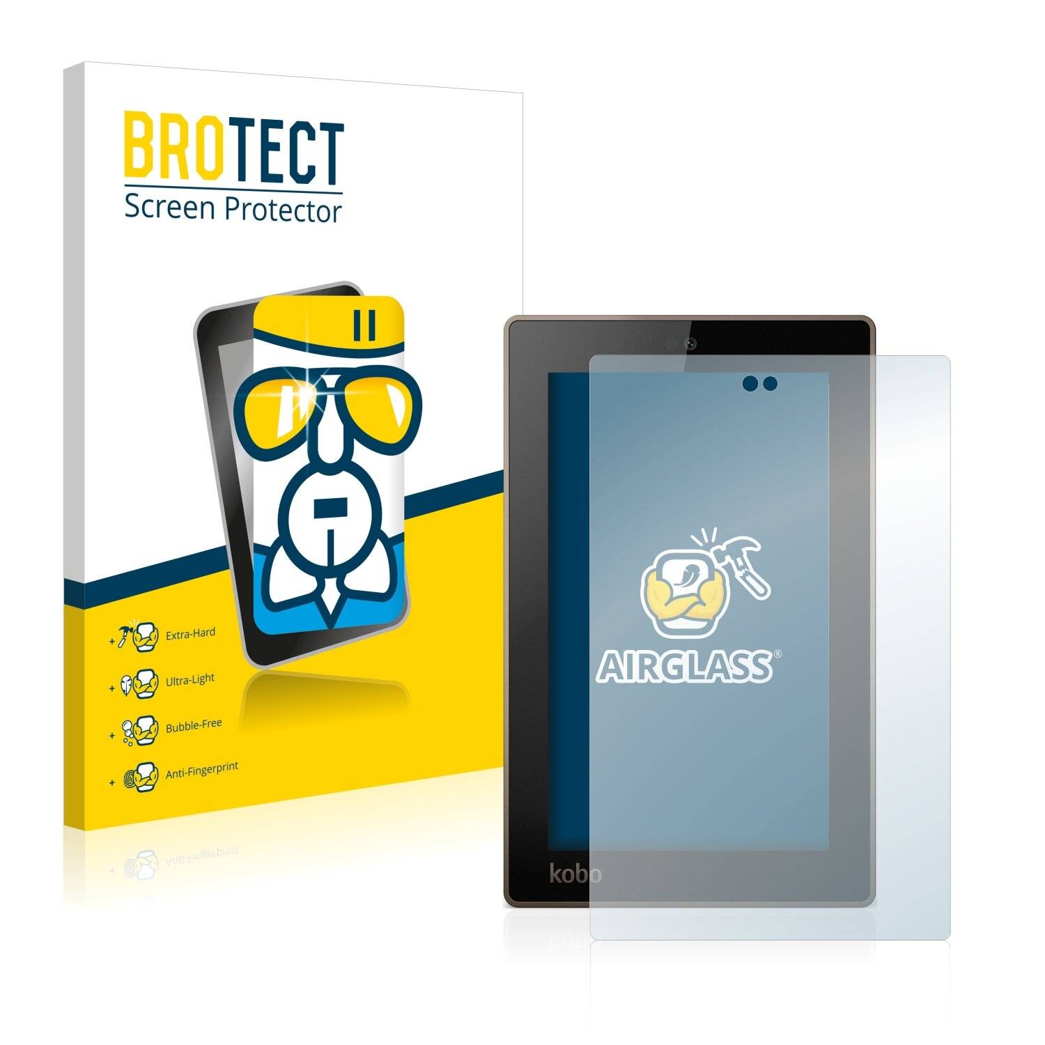 BROTECT AirGlass Schutzglas Folie für Kobo Arc