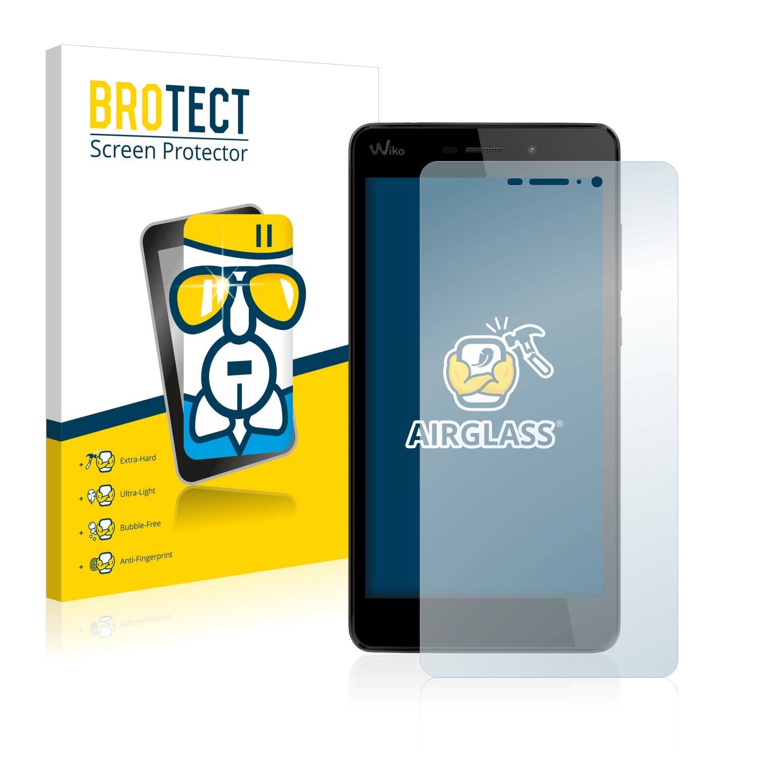 BROTECT AirGlass Schutzglas Folie für Wiko Pulp Fab