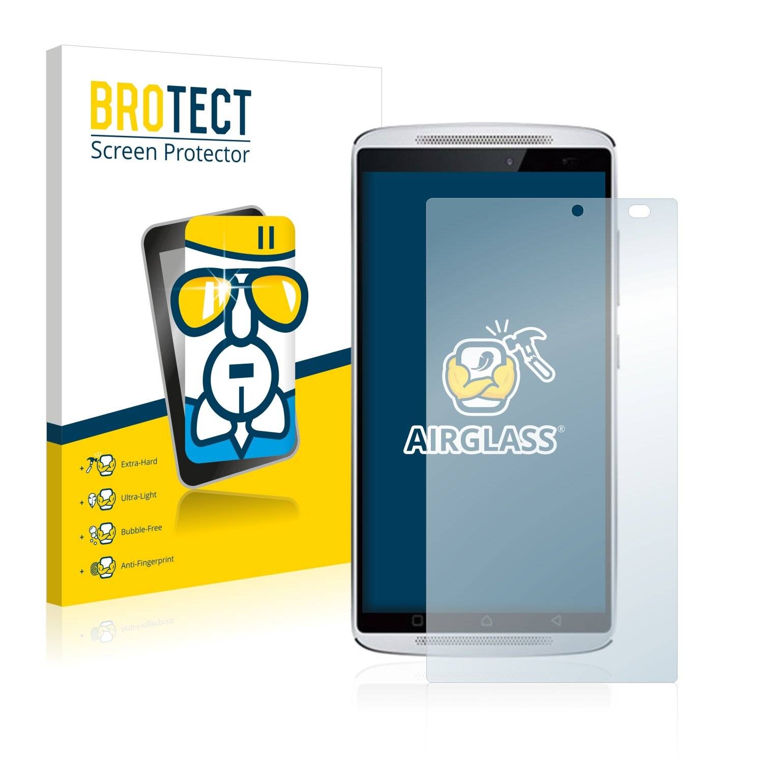 BROTECT AirGlass Schutzglas Folie für Lenovo Vibe X3 (nur Kamera