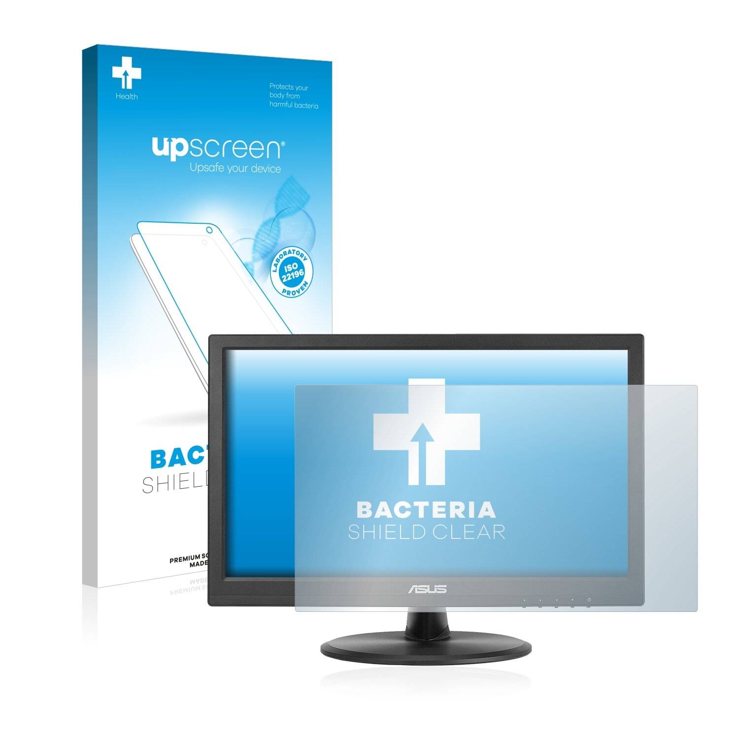 upscreen Bacteria Shield Clear Premium Antibakterielle Displayschutzfolie für Asus