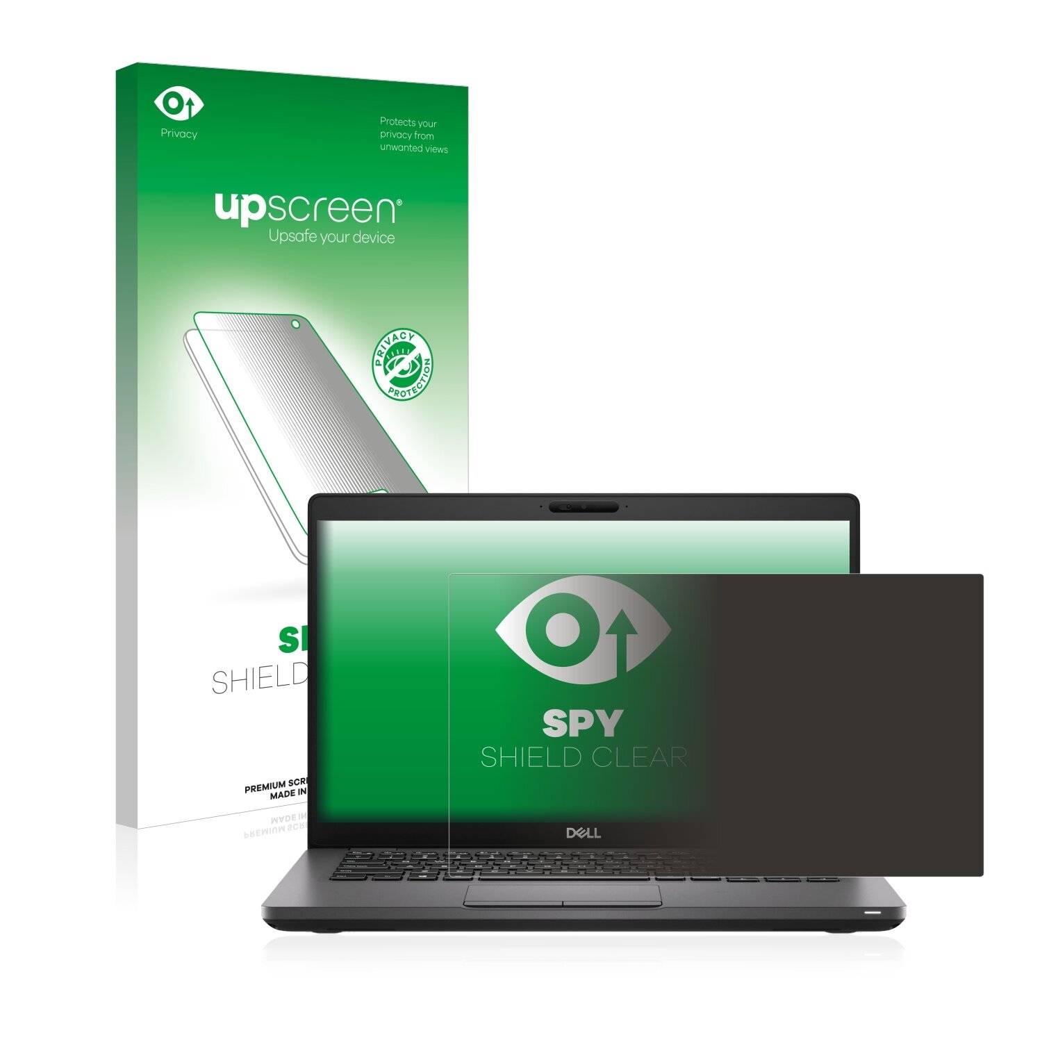 upscreen Spy Shield Clear Premium Blickschutzfolie für Dell Latitude