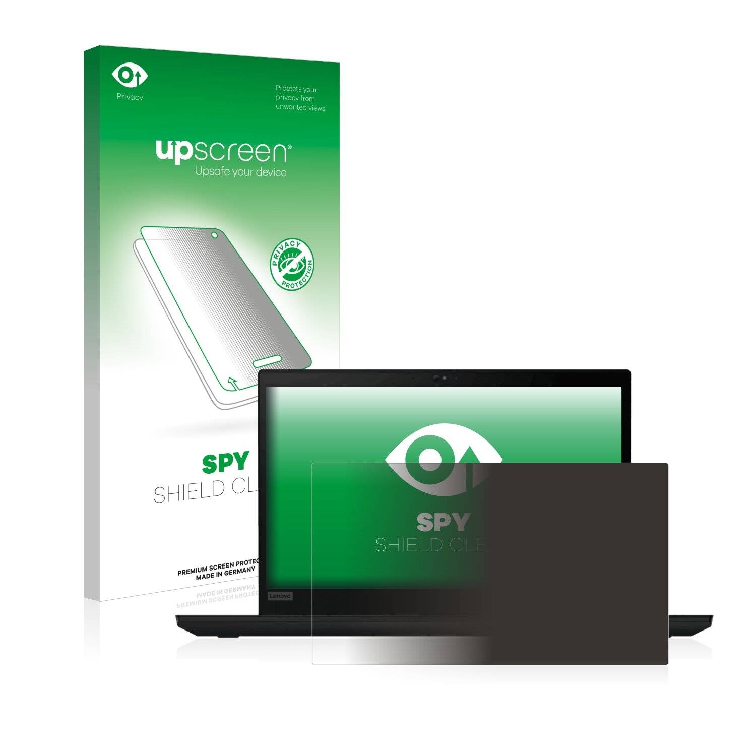 upscreen Spy Shield Clear Premium Blickschutzfolie für Lenovo ThinkPad