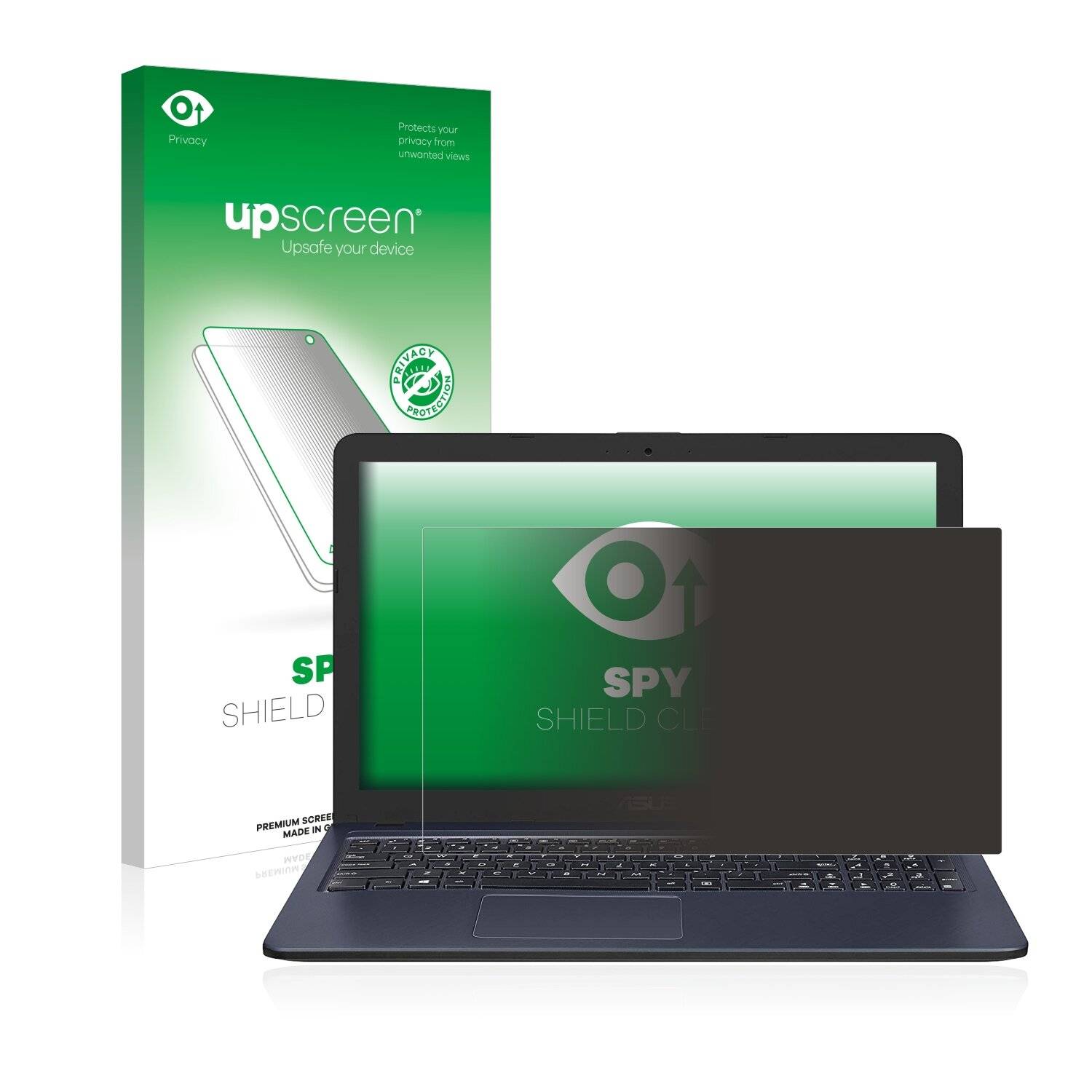 upscreen Spy Shield Clear Premium Blickschutzfolie für Asus