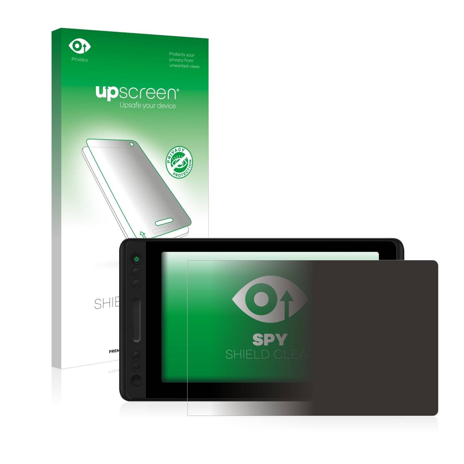 upscreen Spy Shield Clear Premium Blickschutzfolie für Huion Kamvas Pro