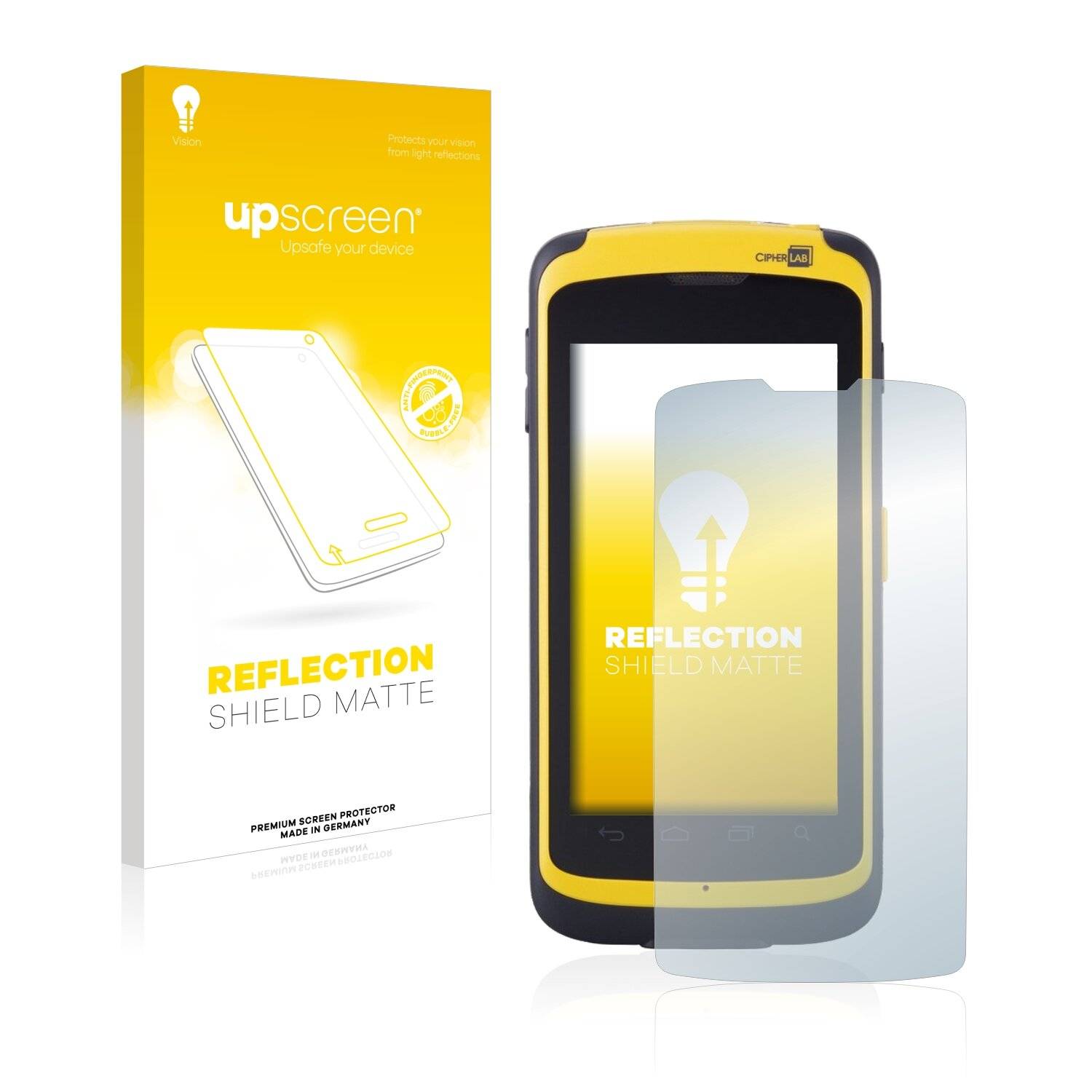 upscreen Reflection Shield Matte Premium Displayschutzfolie für Cipherlab