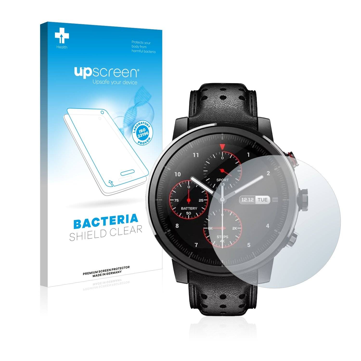 upscreen Bacteria Shield Clear Premium Antibakterielle Displayschutzfolie für Umidigi Uwatch