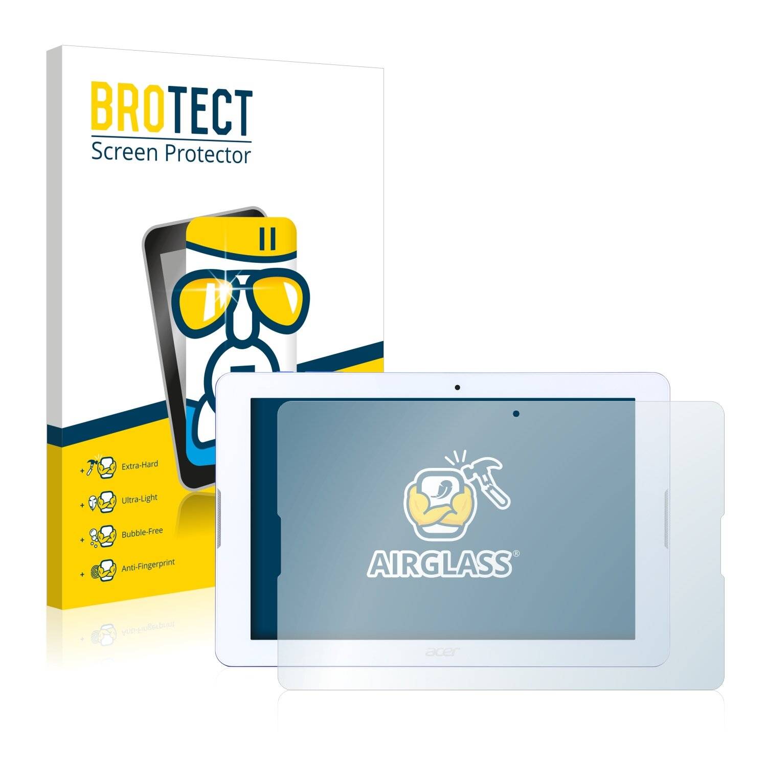 BROTECT AirGlass Schutzglas Folie für Acer Iconia One 10