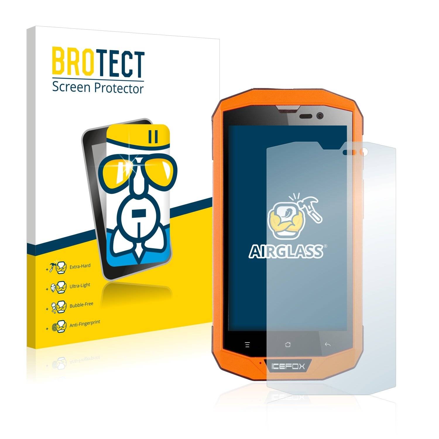 BROTECT AirGlass Schutzglas Folie für Icefox Hero