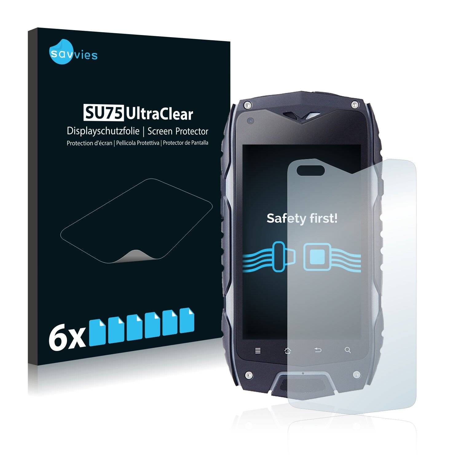 6x Savvies SU75 Displayschutzfolie für Bestore