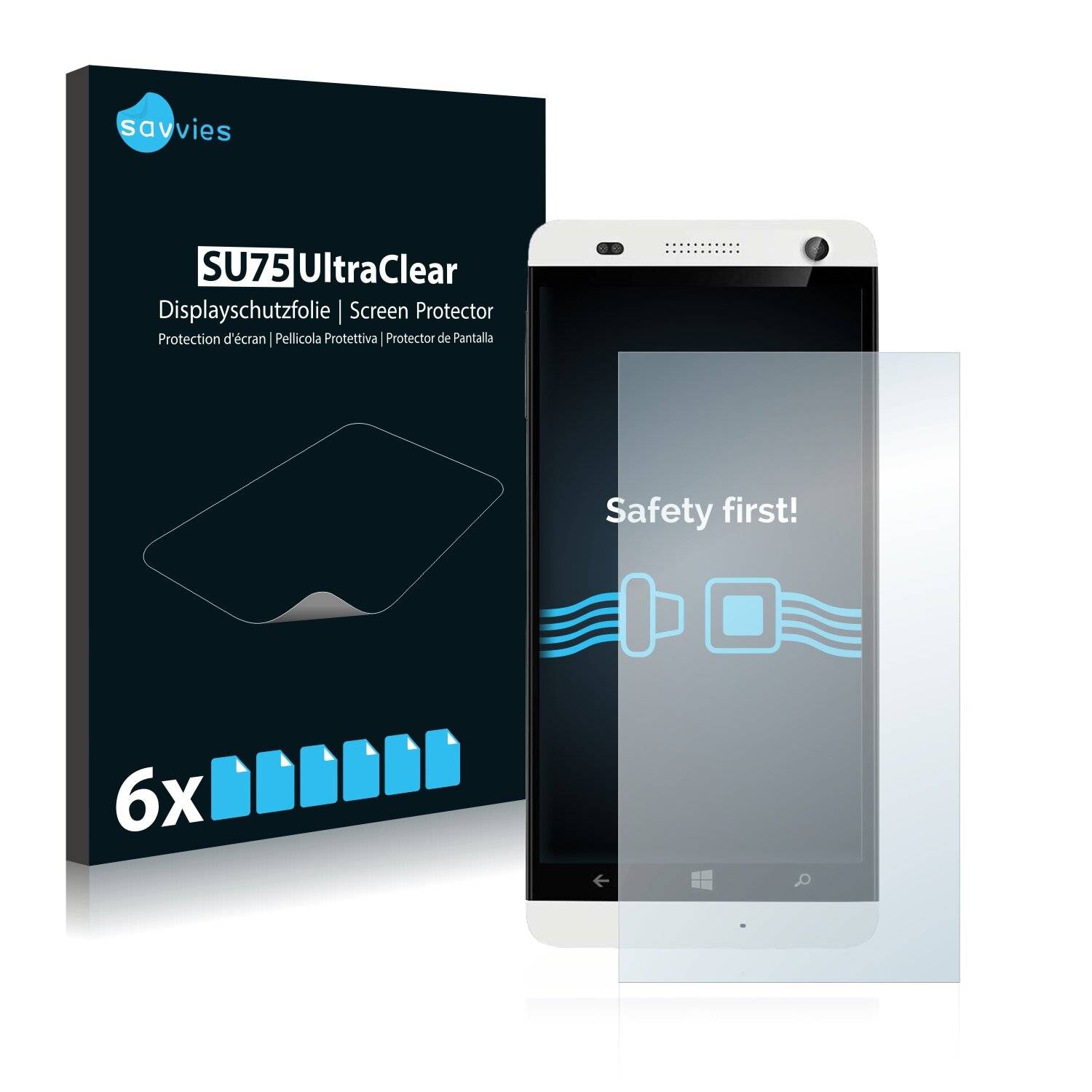 6x Savvies SU75 Displayschutzfolie für Xolo Win