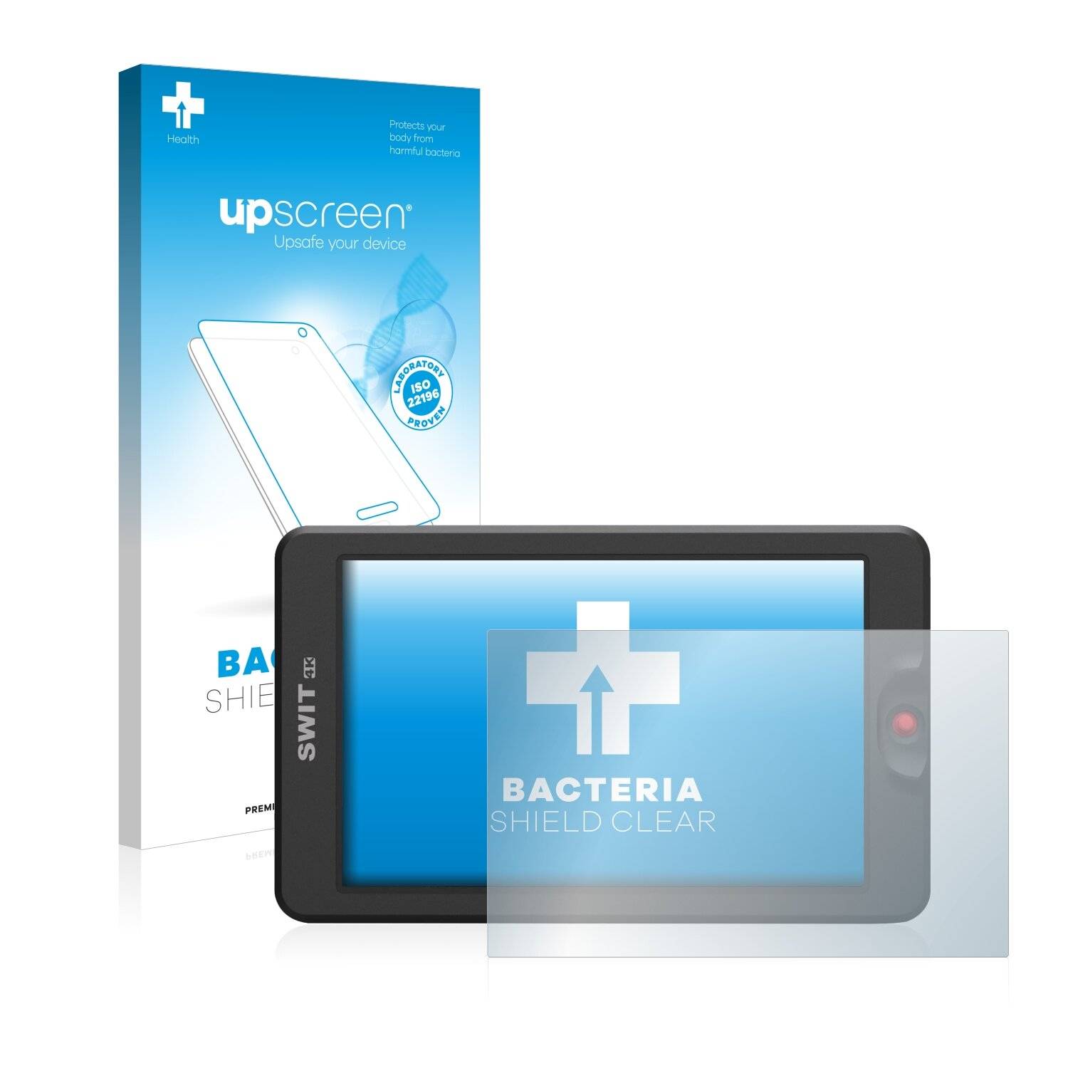 upscreen Bacteria Shield Clear Premium Antibakterielle Displayschutzfolie für Swit