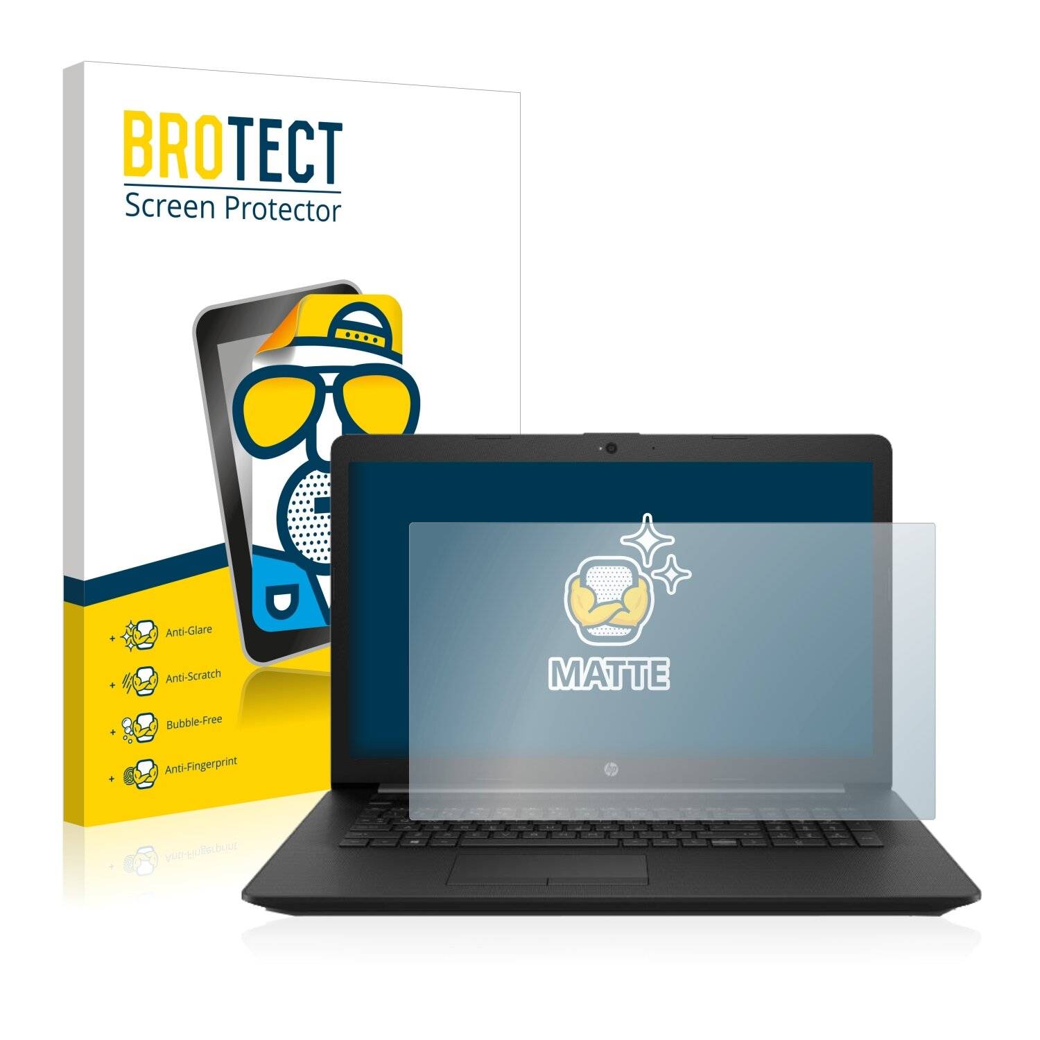 BROTECT Matte Displayschutzfolie für HP Notebook 17-by0562ng - Entspiegelt,