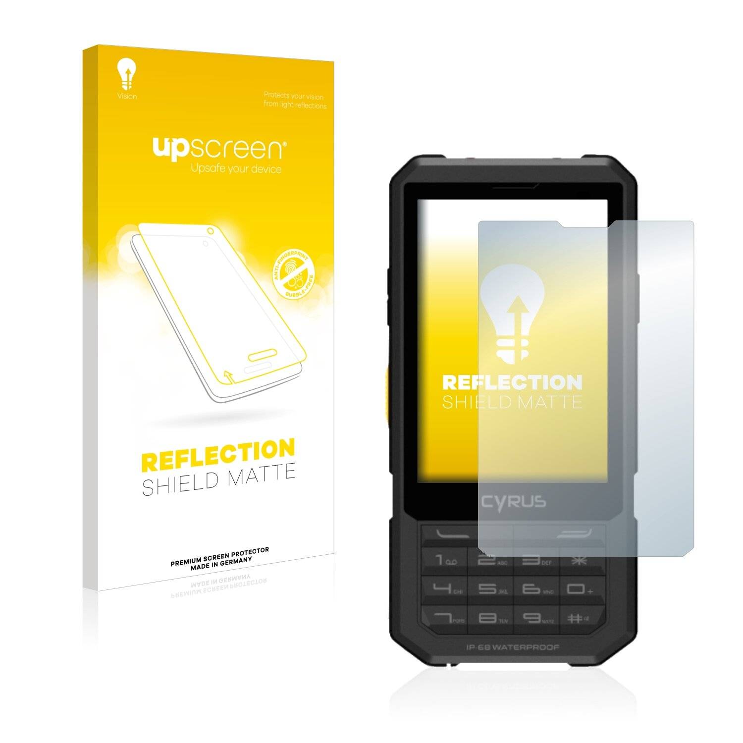 upscreen Reflection Shield Matte Premium Displayschutzfolie für Cyrus CM 17