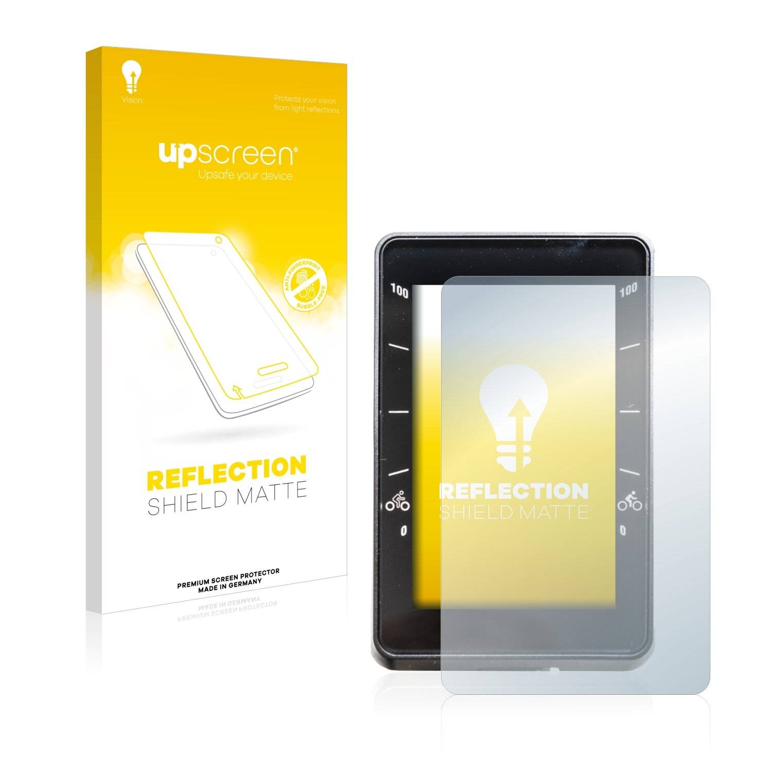 upscreen Reflection Shield Matte Premium Displayschutzfolie für Bulls Green Mover Lacuba