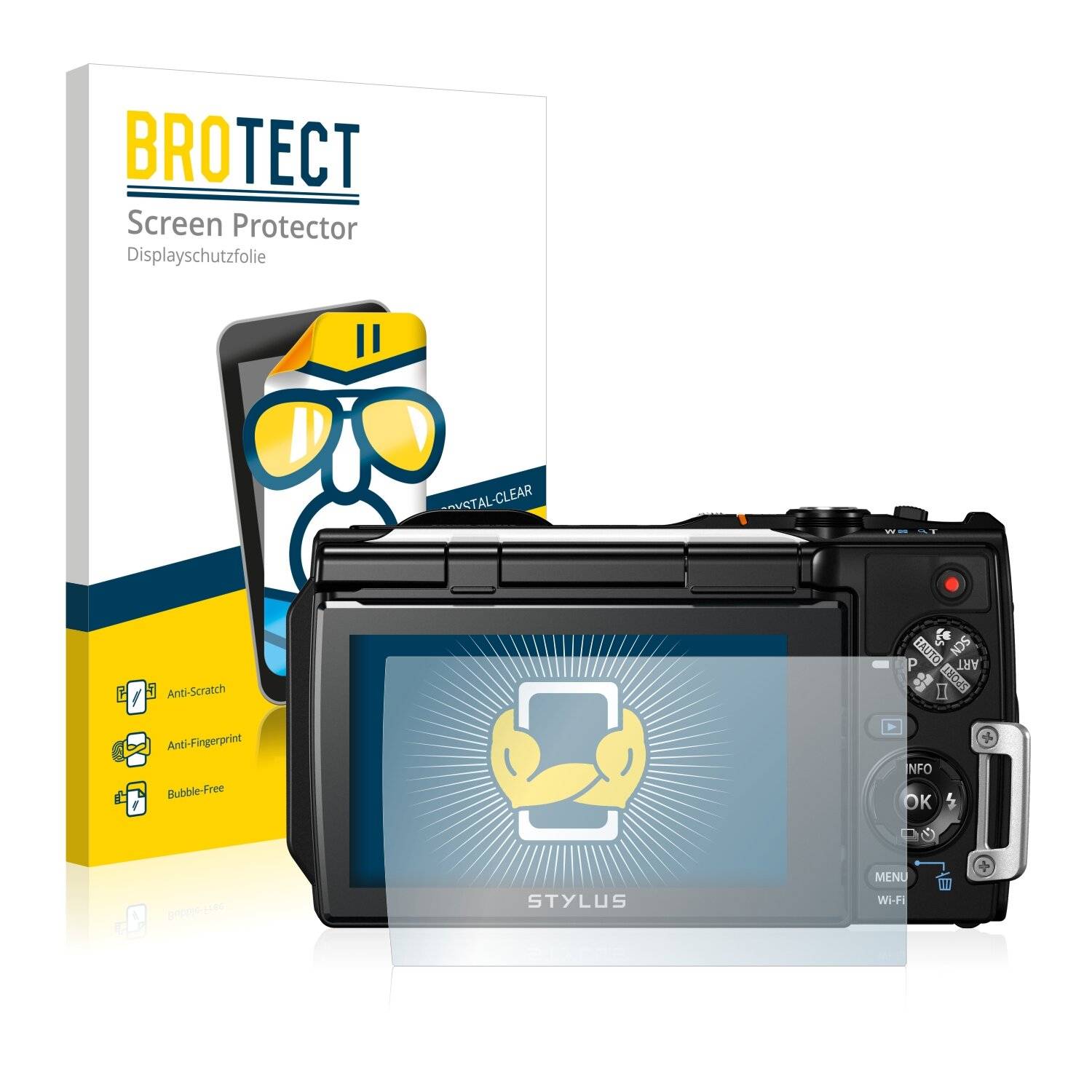 2x BROTECT HD-Clear Displayschutzfolie für Olympus Stylus Tough