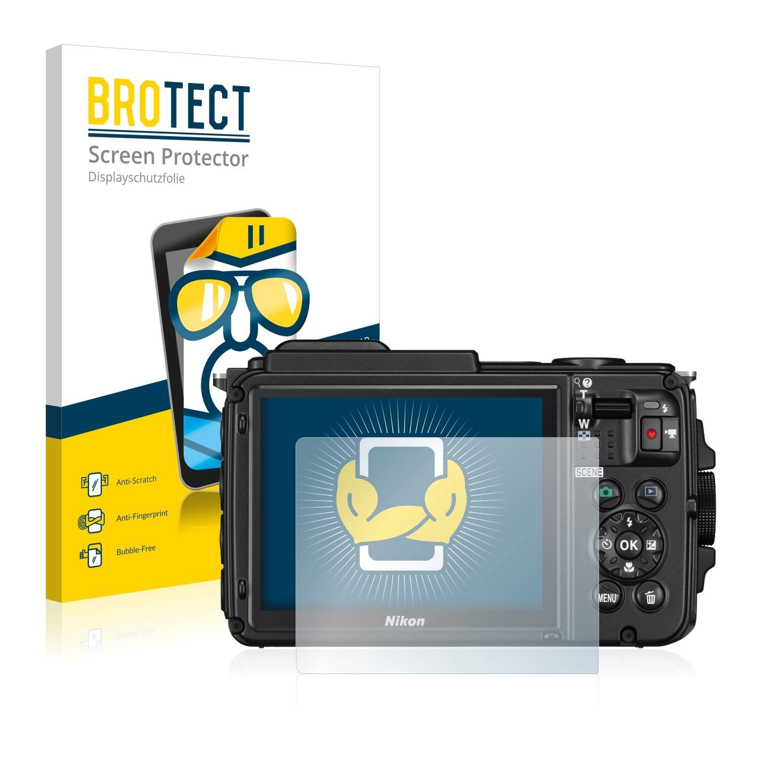 2x BROTECT HD-Clear Displayschutzfolie für Nikon Coolpix