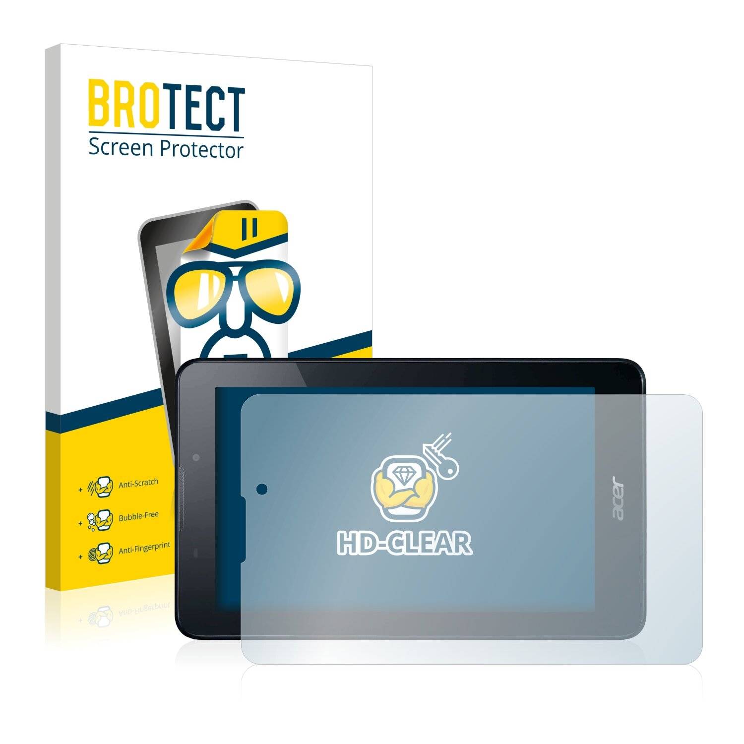 2x BROTECT HD-Clear Displayschutzfolie für Acer Iconia Tab