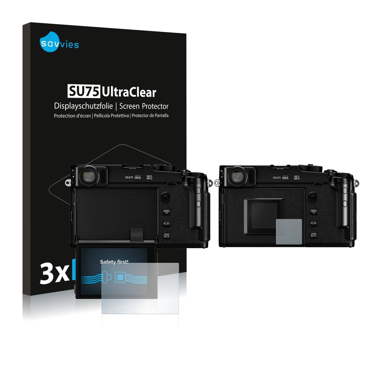 6x Savvies SU75 Displayschutzfolie für Fujifilm