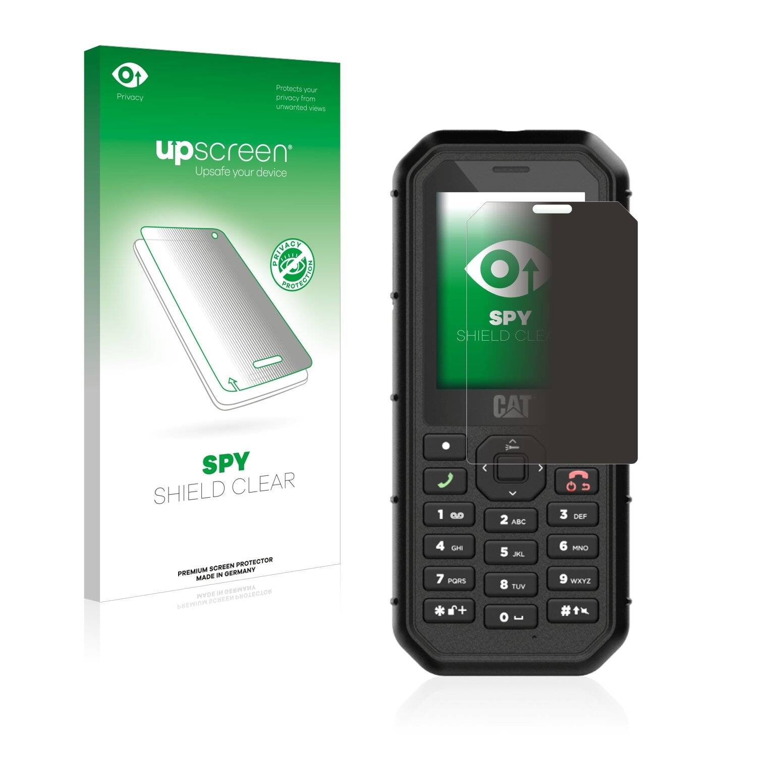 upscreen Spy Shield Clear Premium Blickschutzfolie für Caterpillar Cat